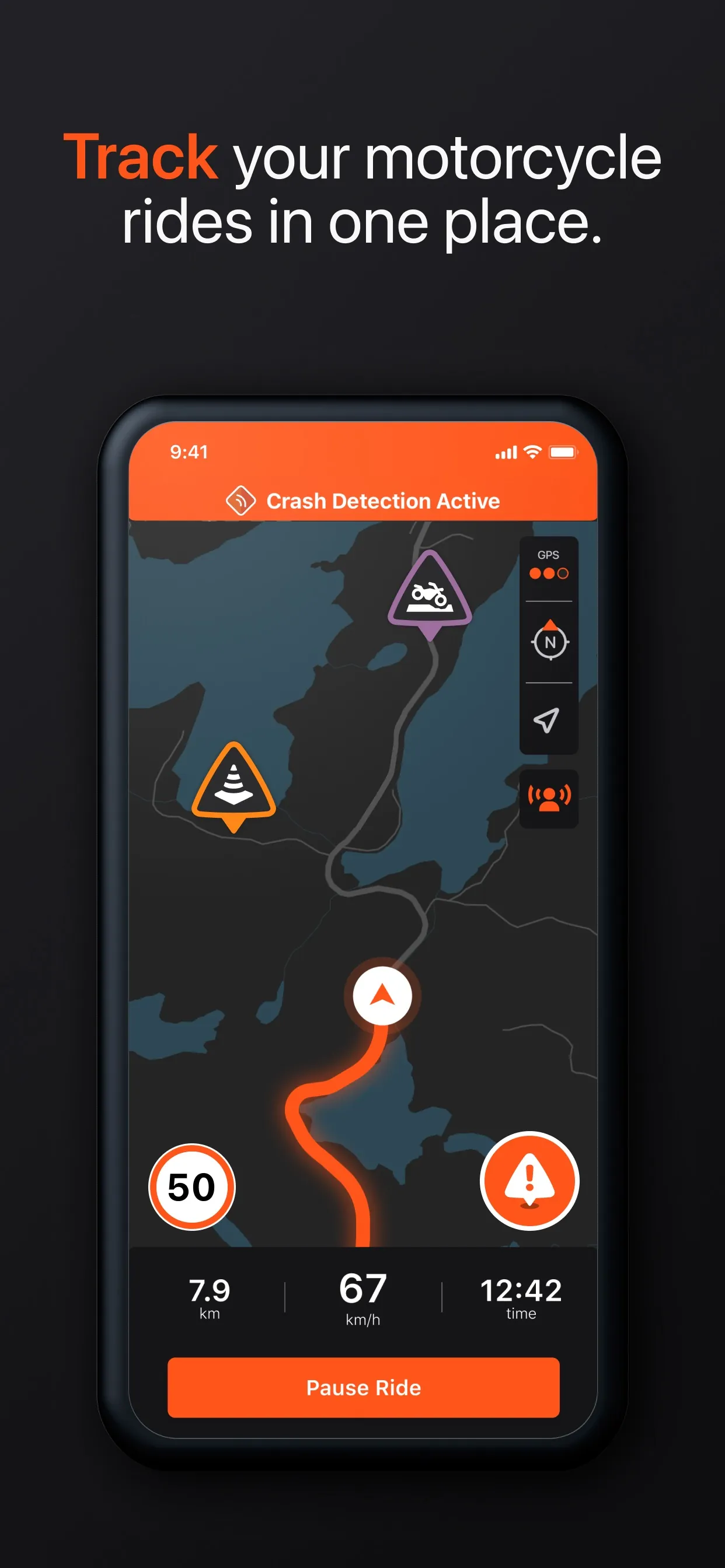 Detecht - Motorcycle App & GPS iphone screenshot 7
