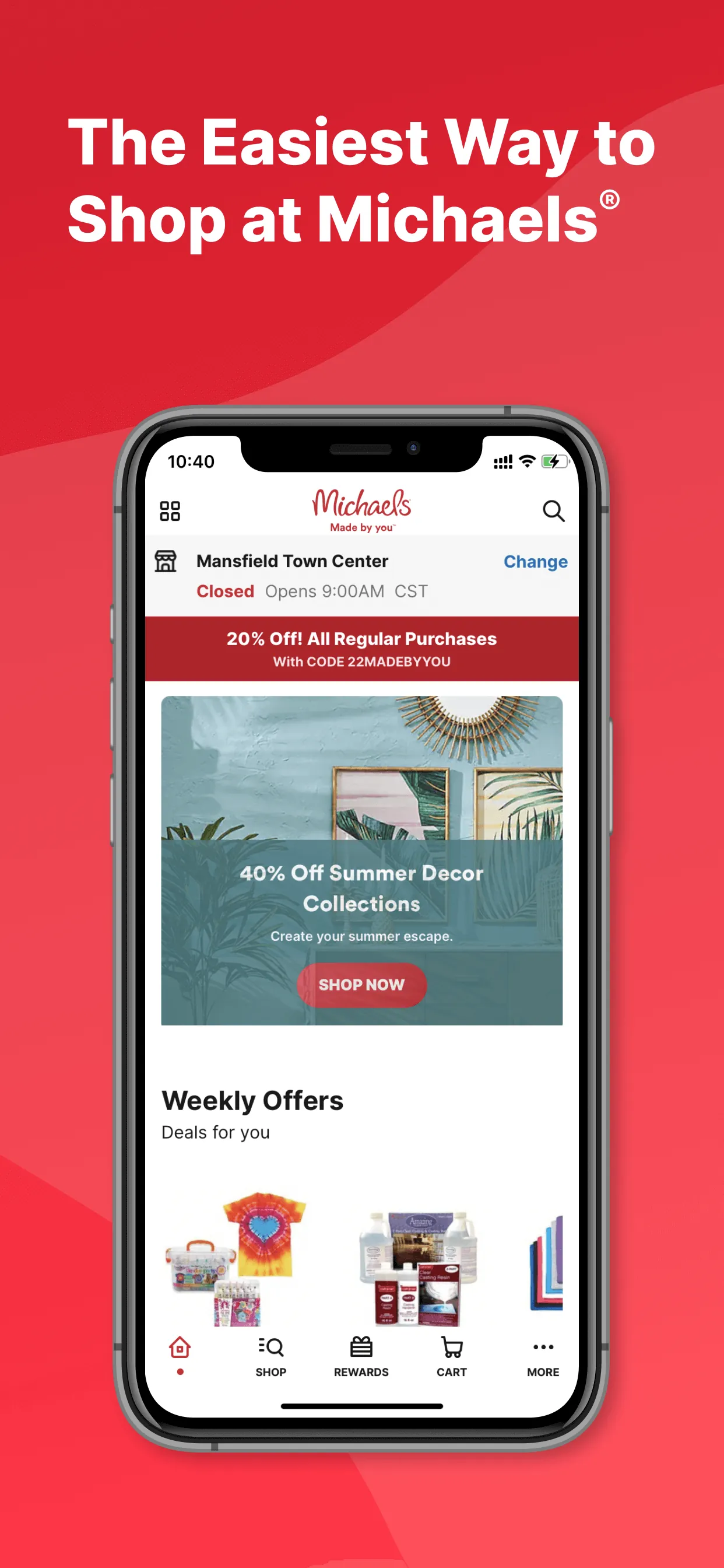 Michaels Stores iphone screenshot 1
