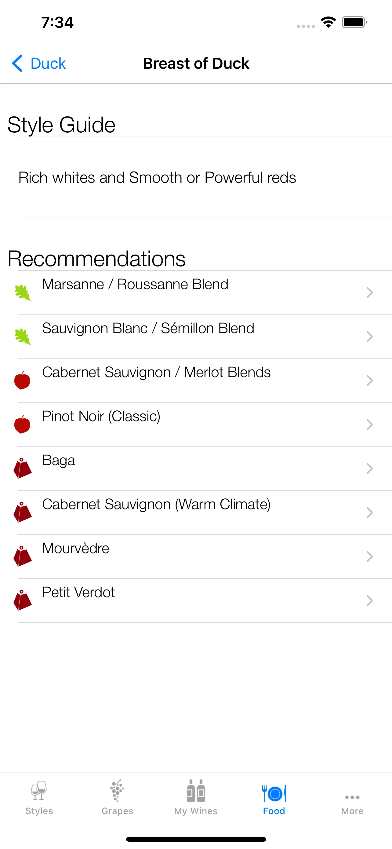 Pocket Wine Pairing: Sommelier iphone screenshot 4