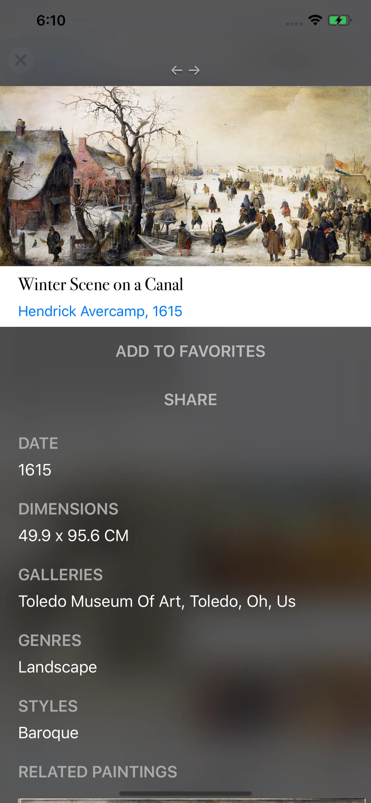 WikiArt iphone screenshot 5