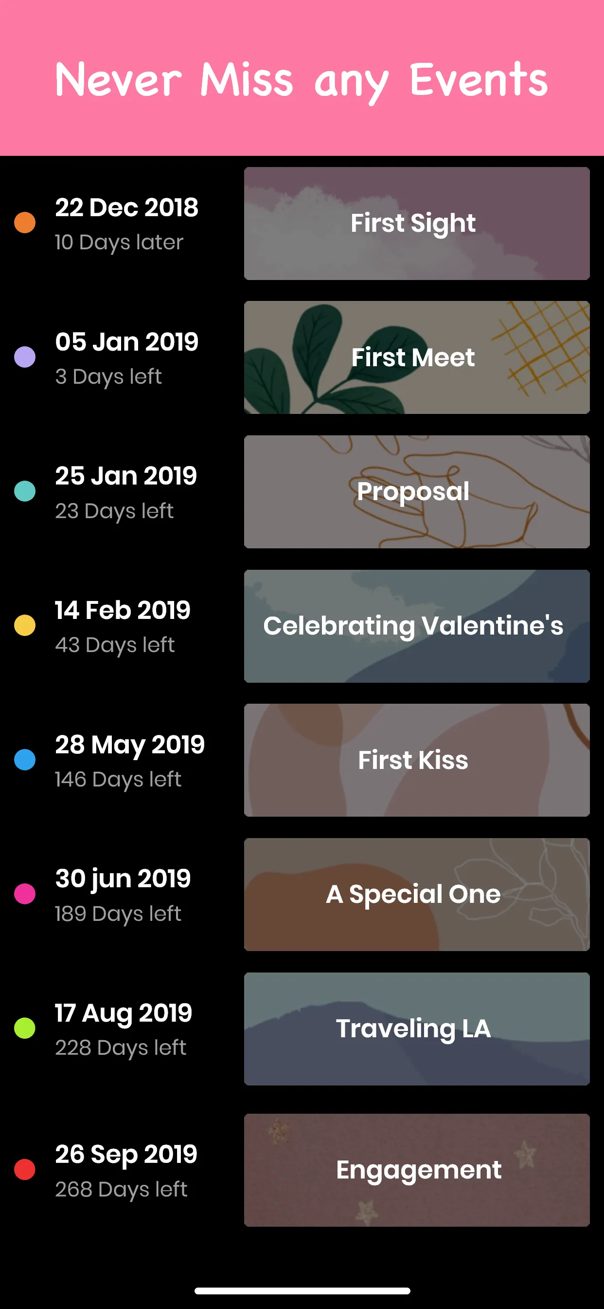 My Love-Relationship Countdown iphone screenshot 4