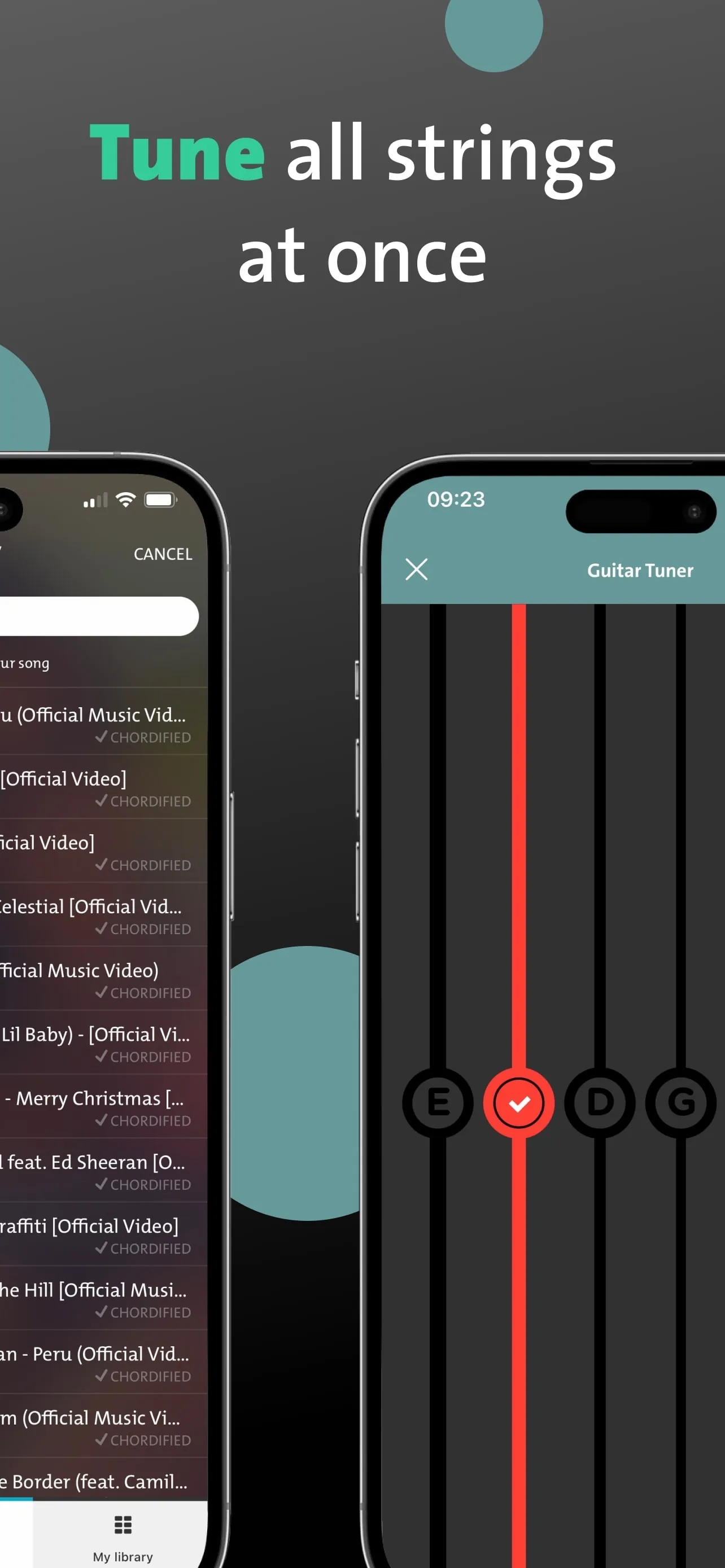 Chordify: Songs, Chords, Tuner iphone screenshot 3