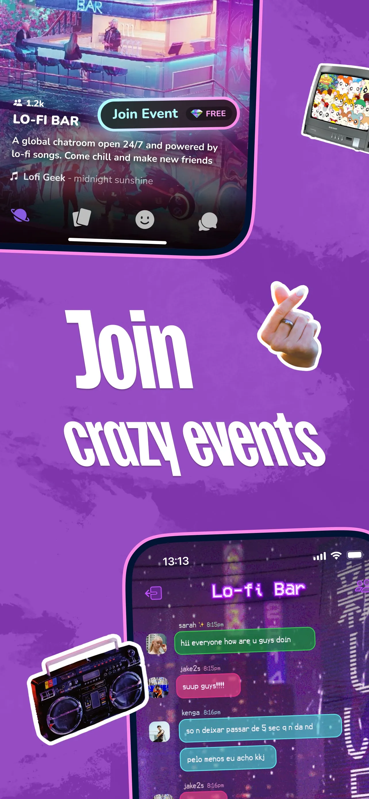 purp - Make new friends iphone screenshot 5