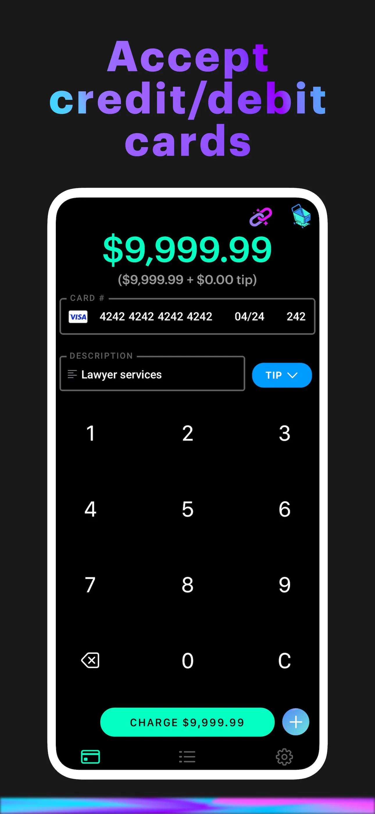 Pay for Stripe iphone screenshot 3