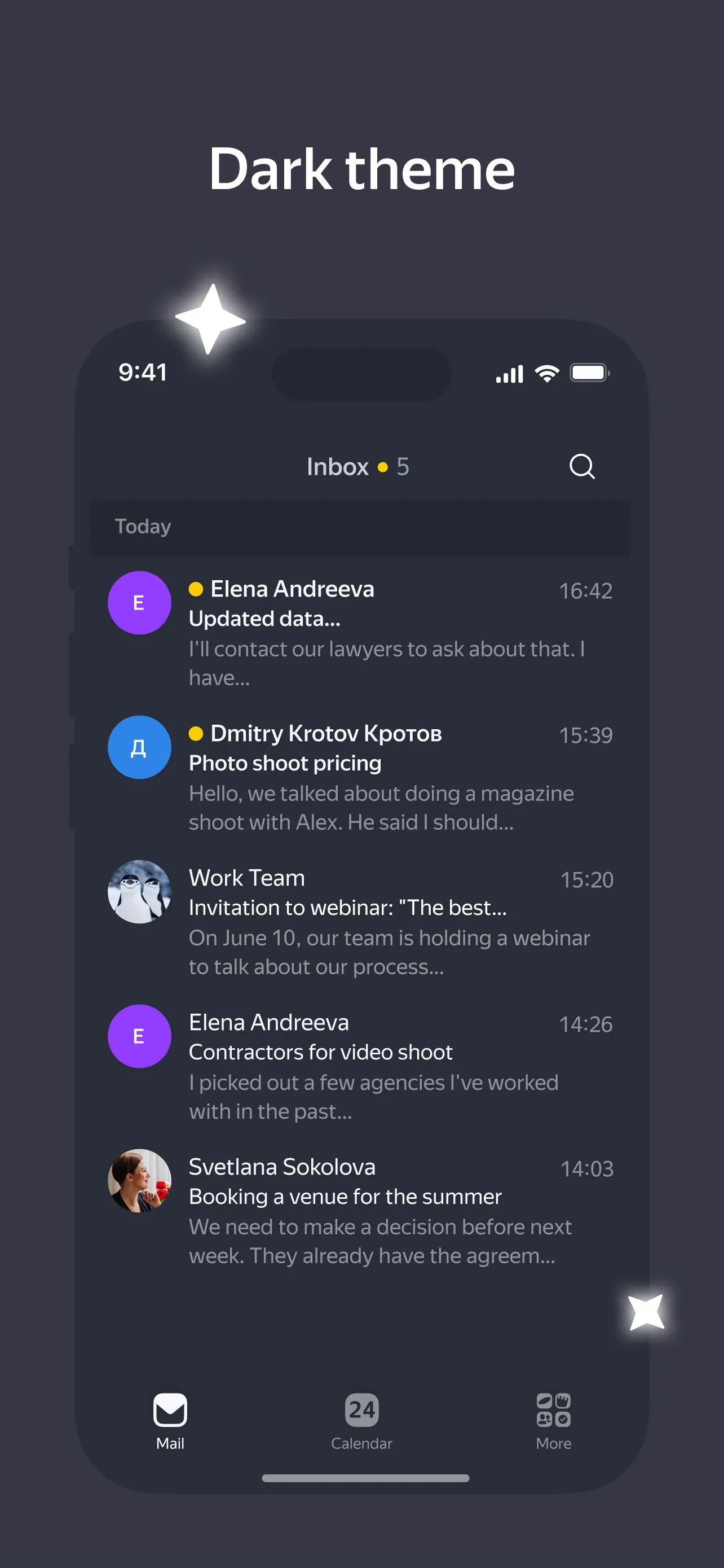 Yandex Mail: Email & Cloud iphone screenshot 6
