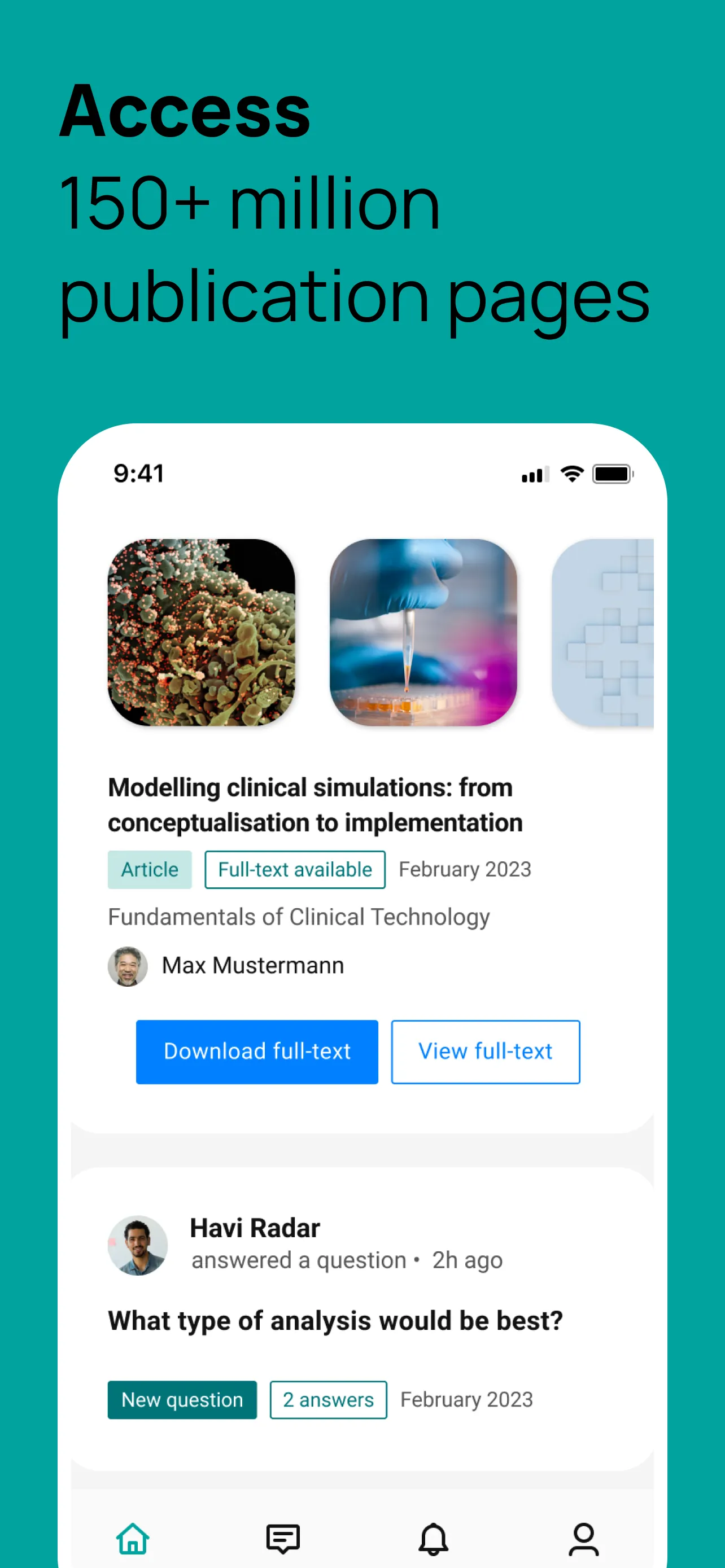 ResearchGate iphone screenshot 1