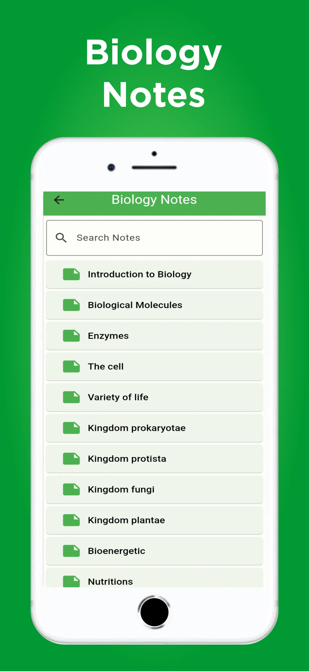 Biology Notes and Dictionary iphone screenshot 2