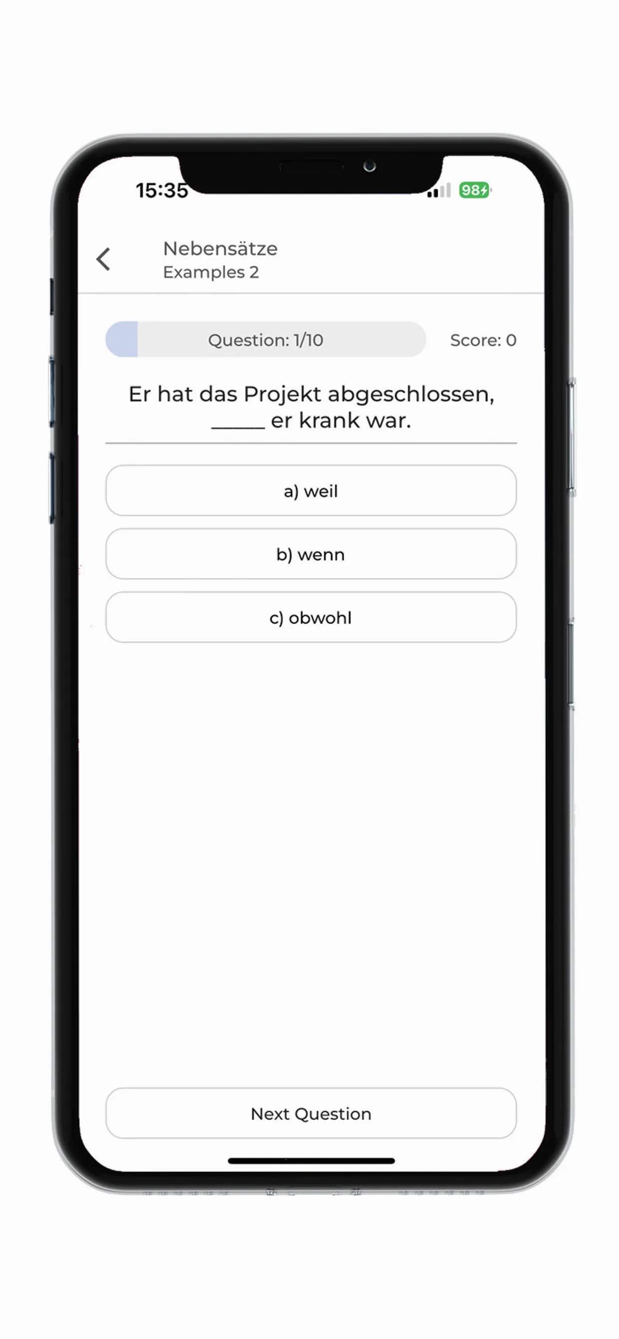 Learn German Grammar iphone screenshot 4