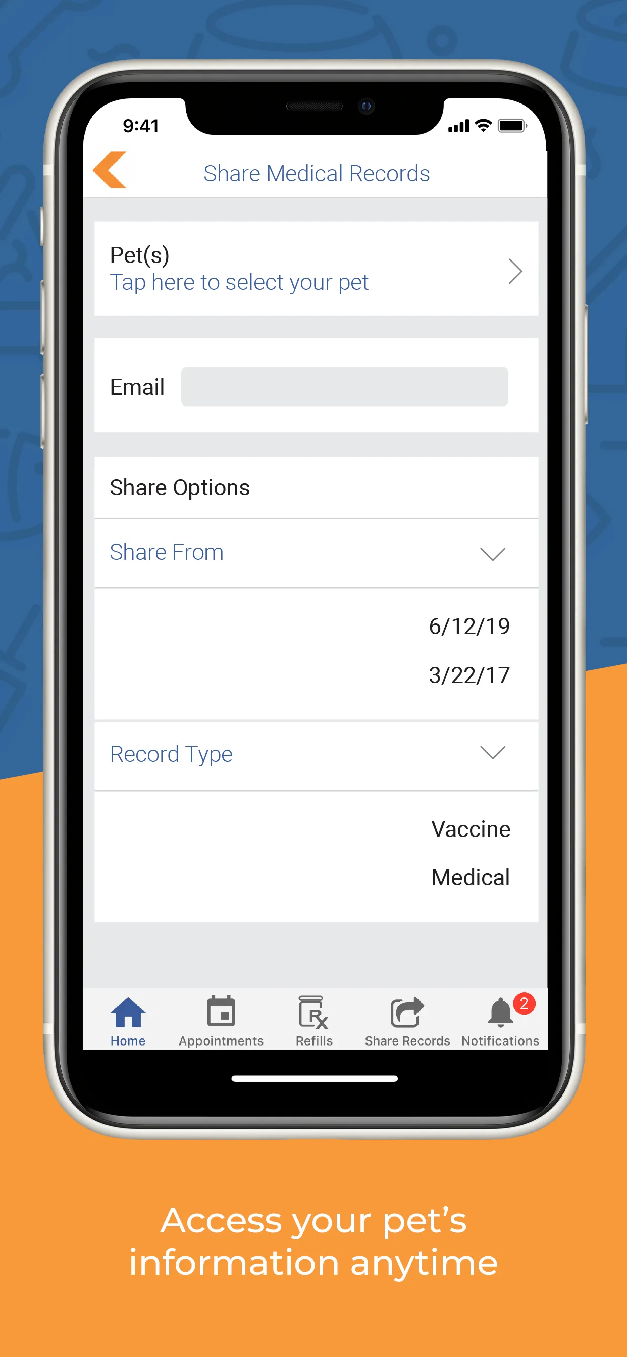 VitusVet Pet Medical Records iphone screenshot 3