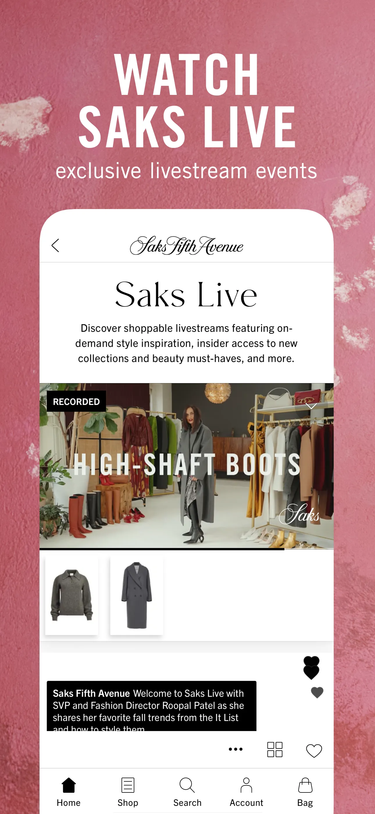 Saks Fifth Avenue iphone screenshot 4