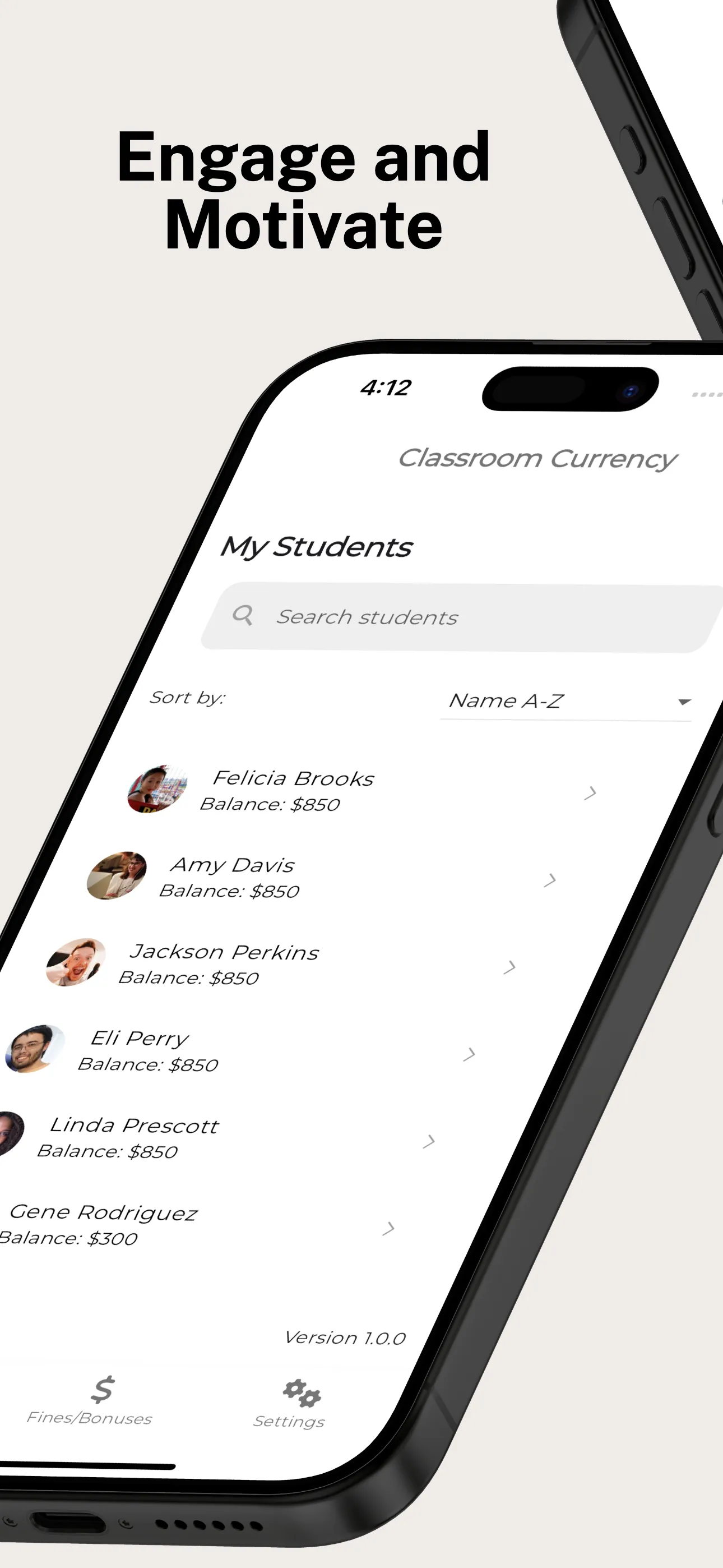 Classroom Currency iphone screenshot 1
