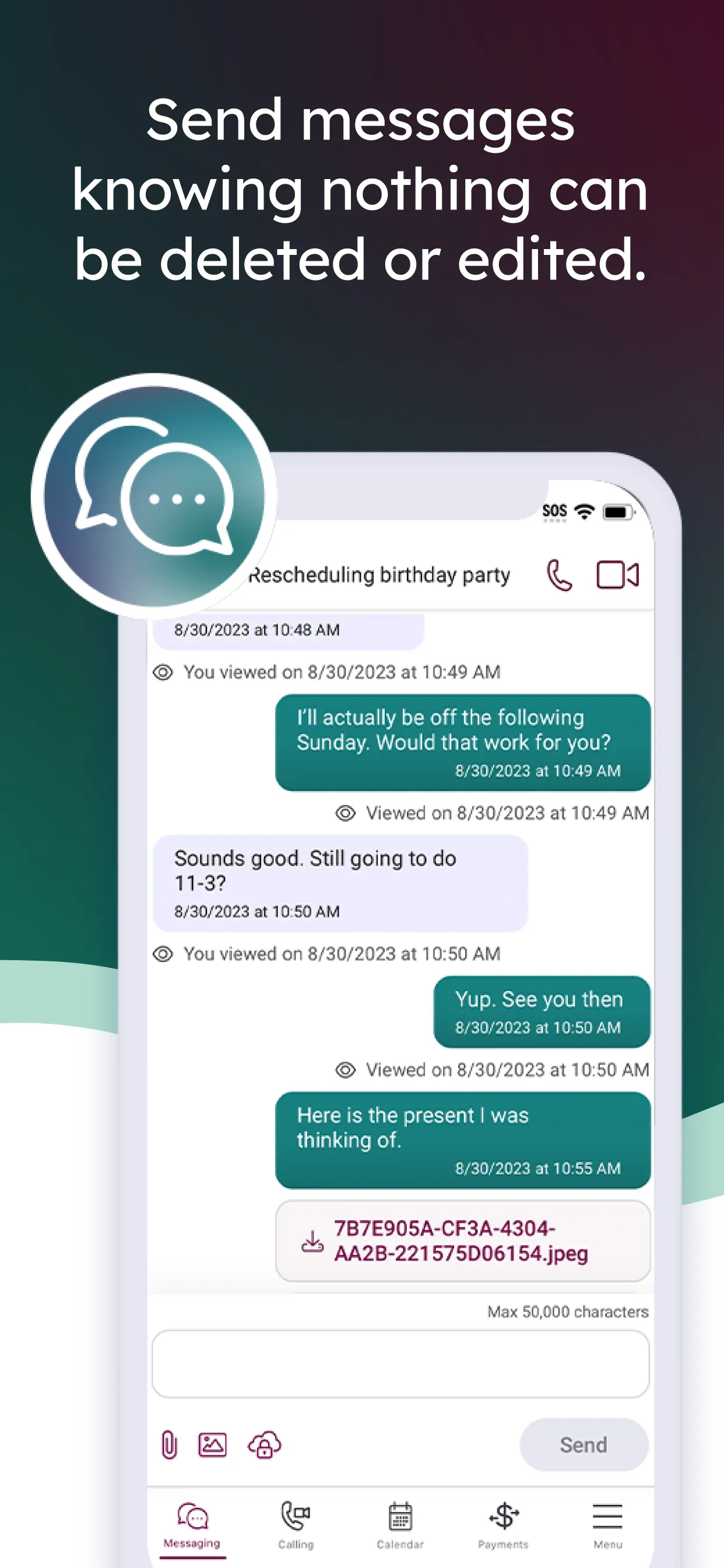 TalkingParents: Co-Parent App iphone screenshot 3