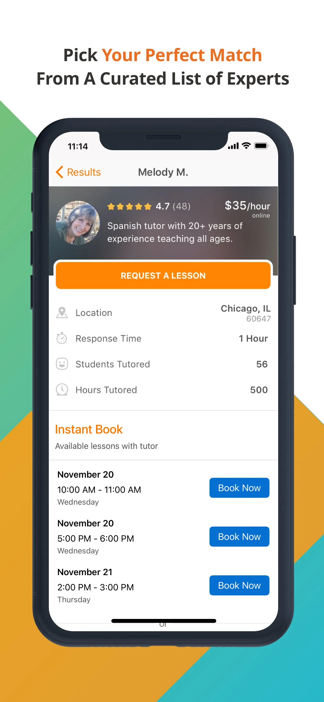 Wyzant - Find a tutor iphone screenshot 2