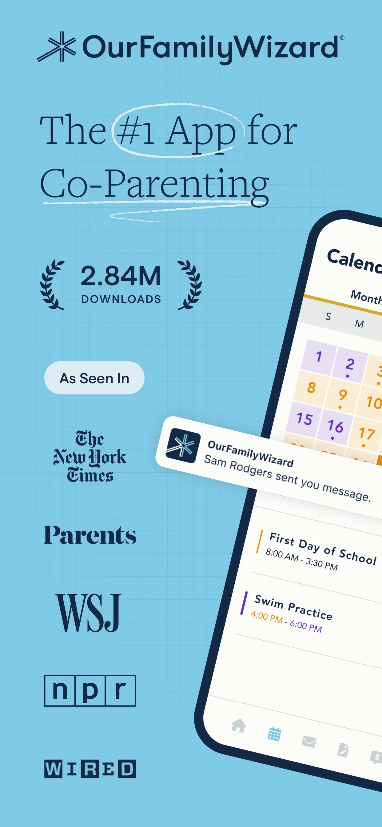 OurFamilyWizard Co-Parent App iphone screenshot 2