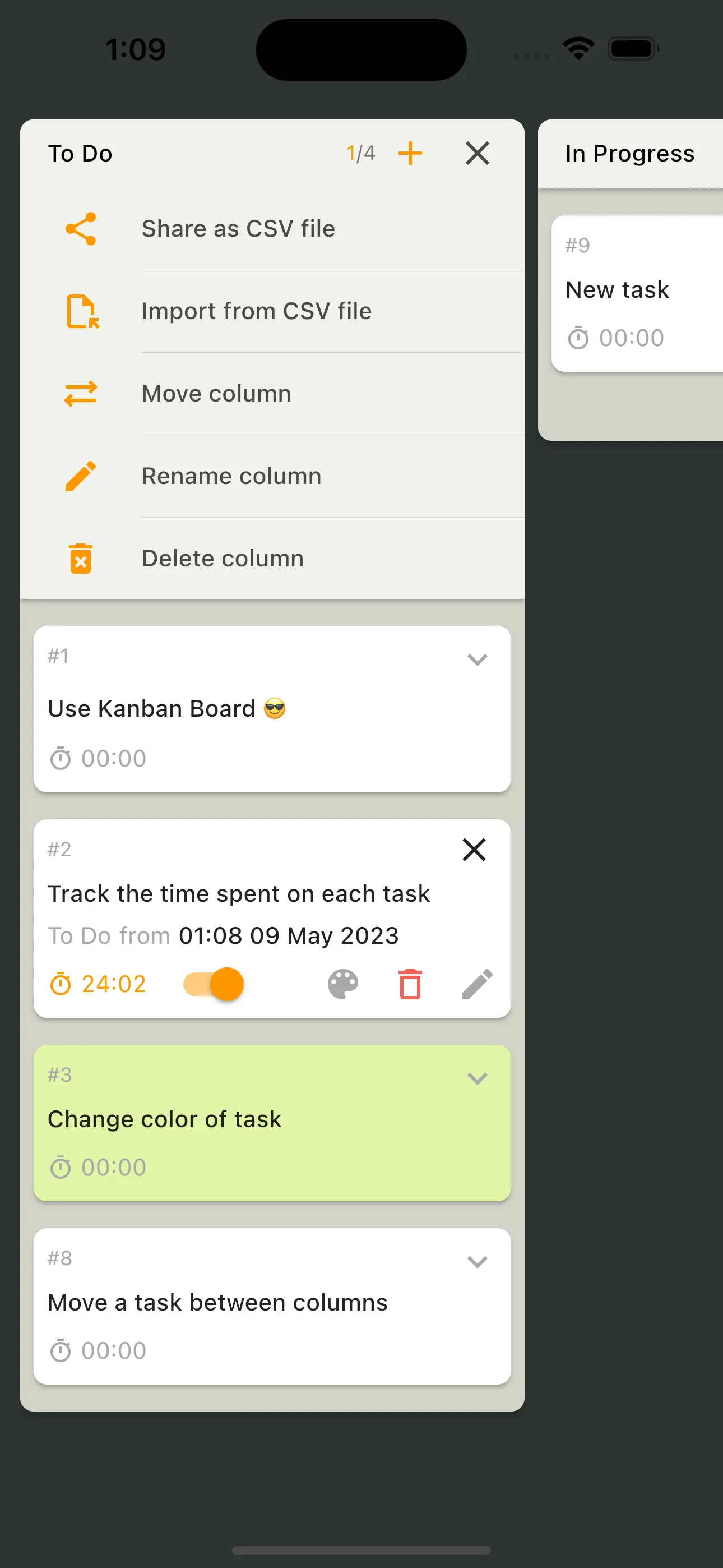 Simple Kanban Board iphone screenshot 2