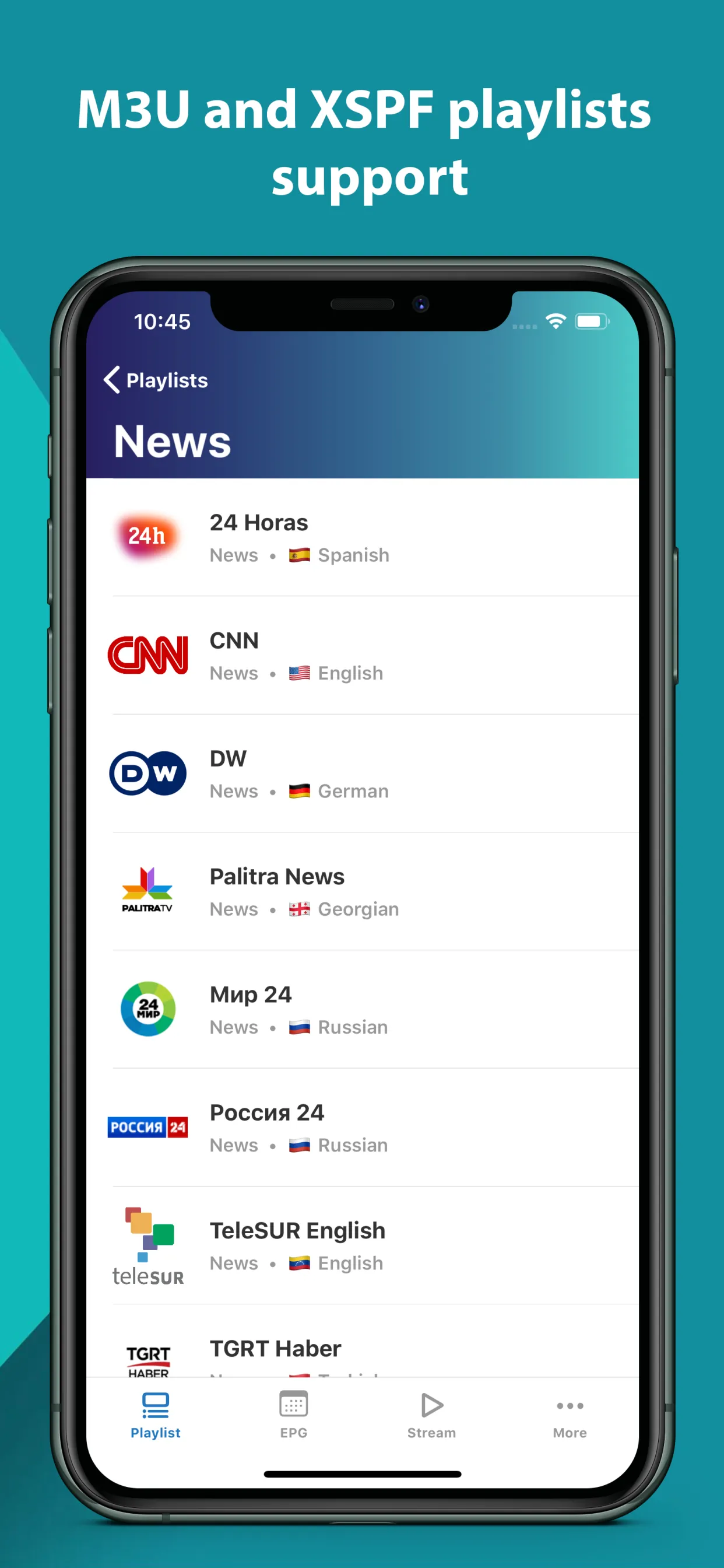 IPTV - Watch TV Online iphone screenshot 1