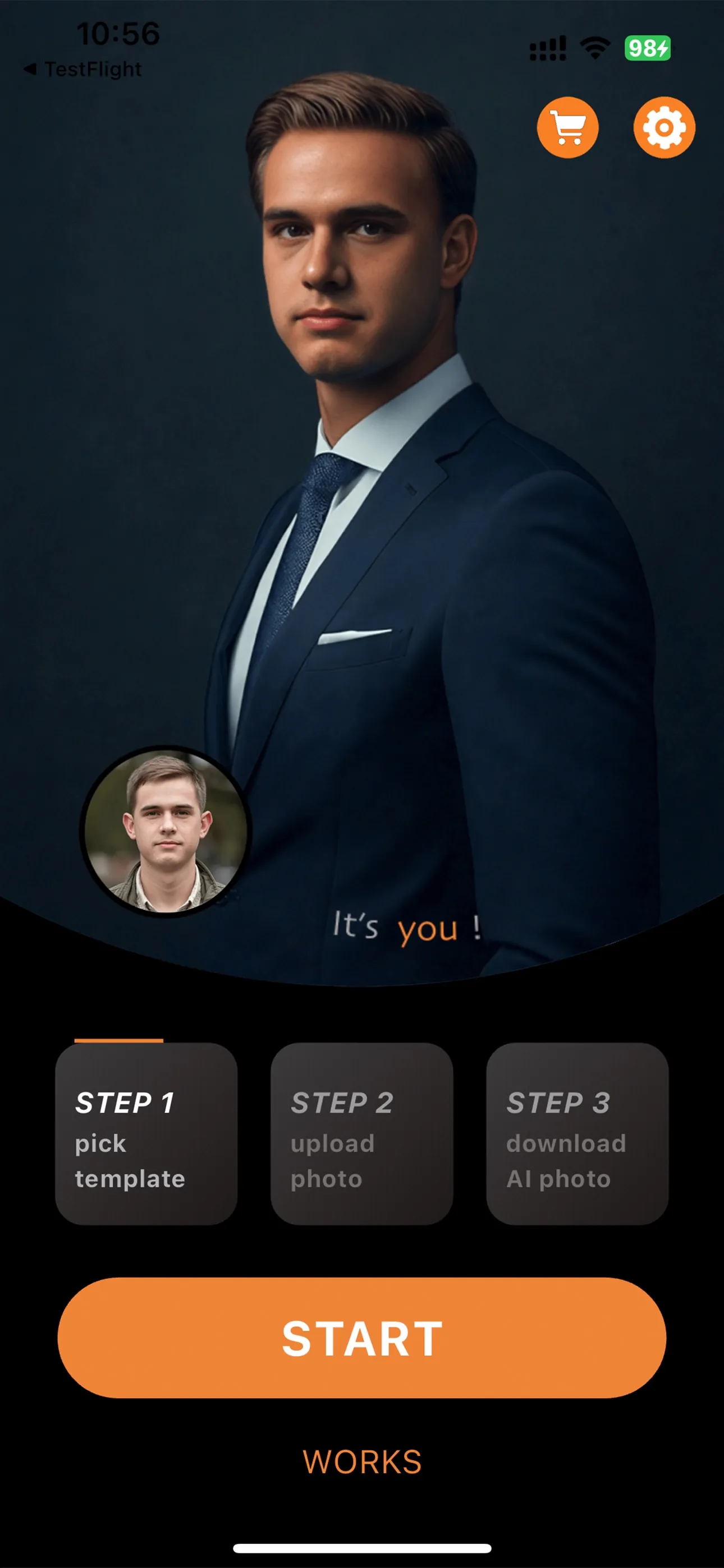 MEAO:AI Portrait Generator Pro iphone screenshot 3