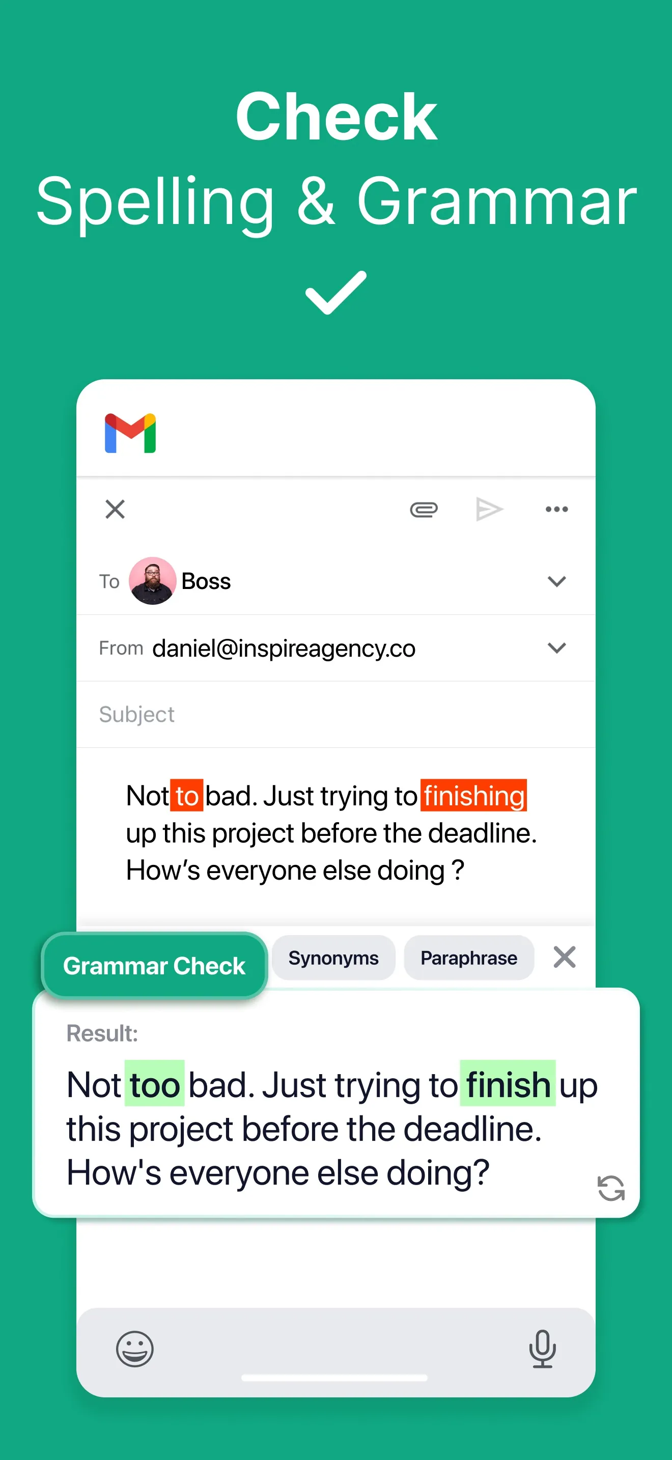 TypeAI: AI Keyboard & Writer iphone screenshot 2