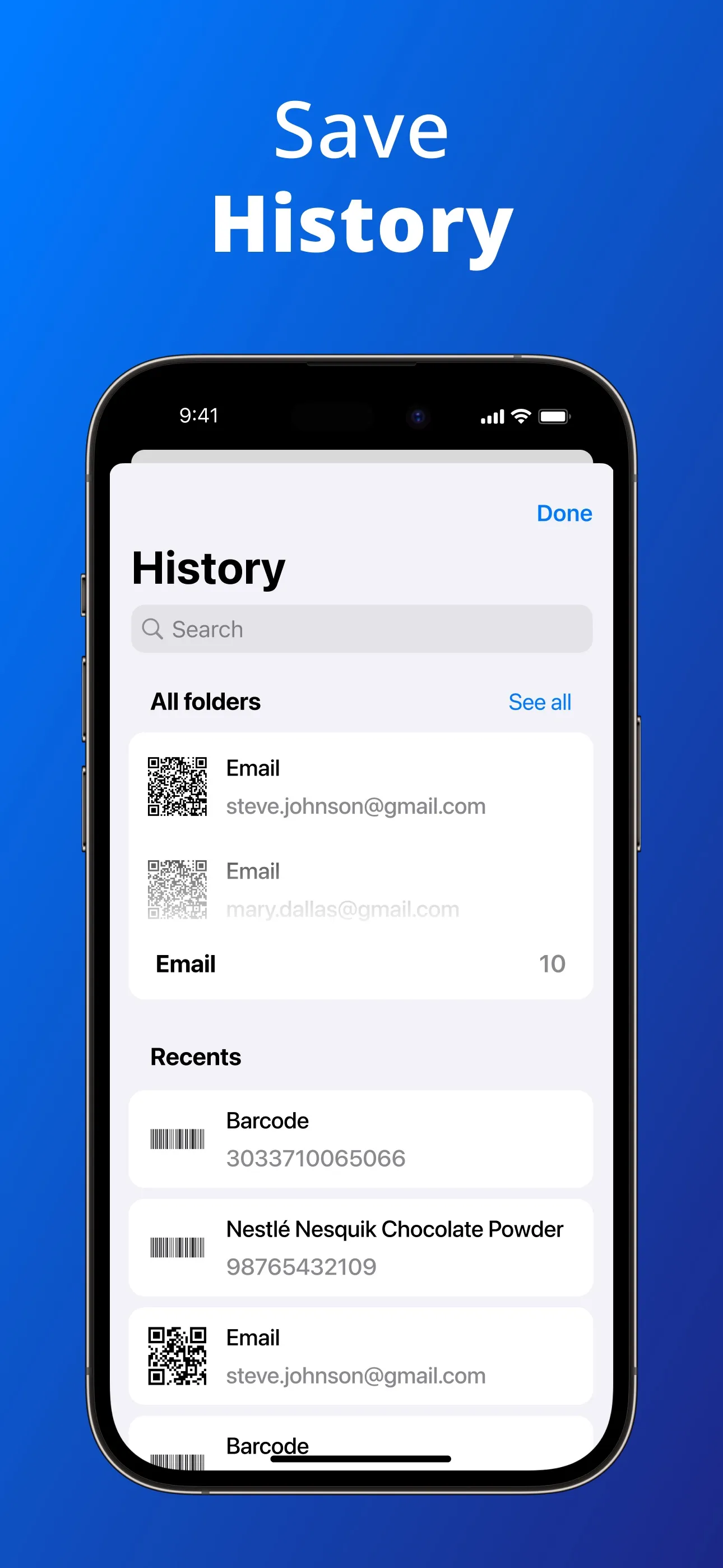 QR Code Reader，Barcode Scanner iphone screenshot 7
