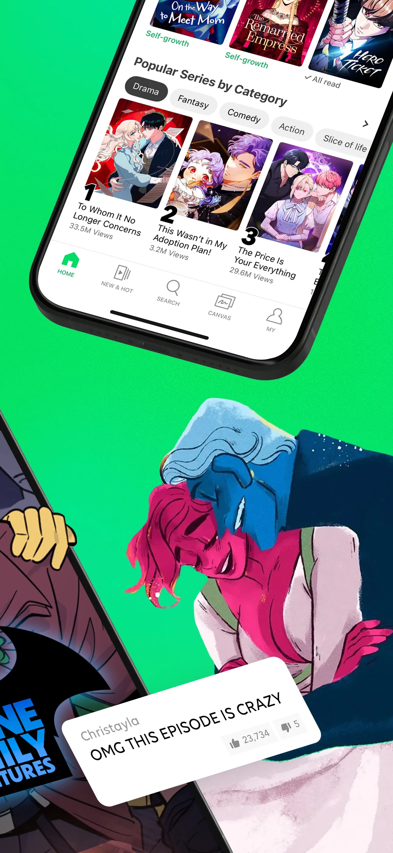 WEBTOON: Manga, Comics, Manhwa iphone screenshot 3