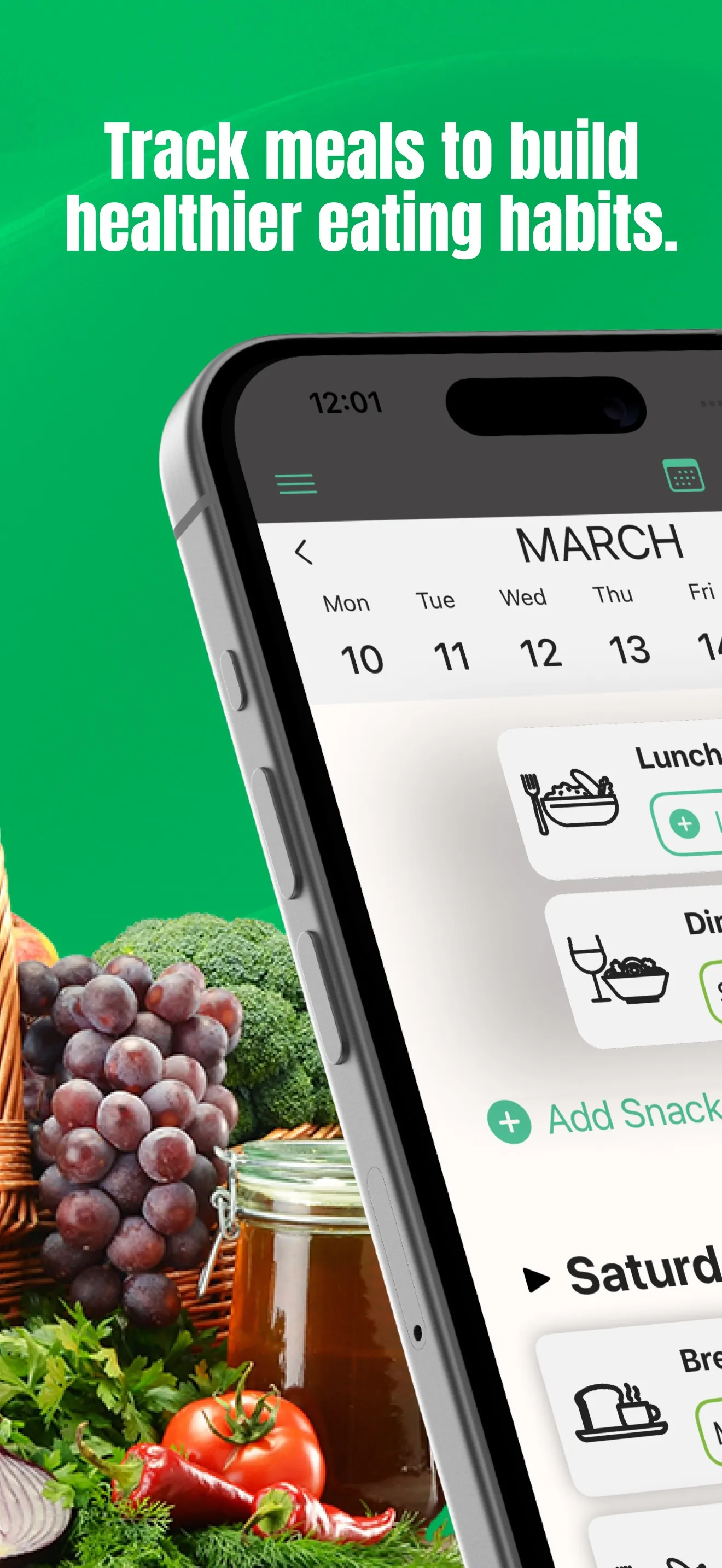 Food Journal Daily iphone screenshot 1