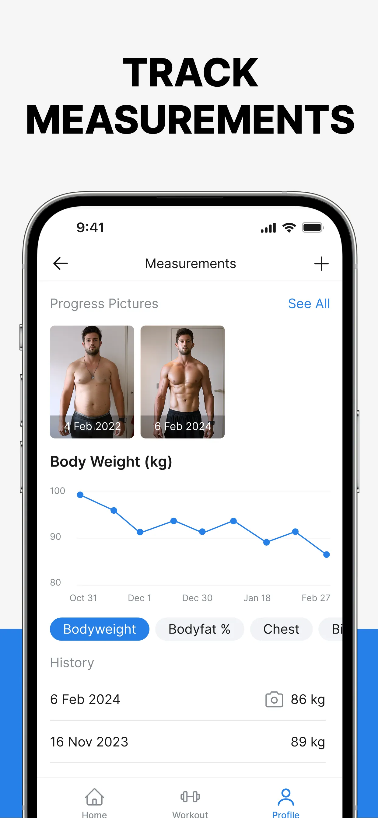 Hevy - Workout Tracker Gym Log iphone screenshot 6