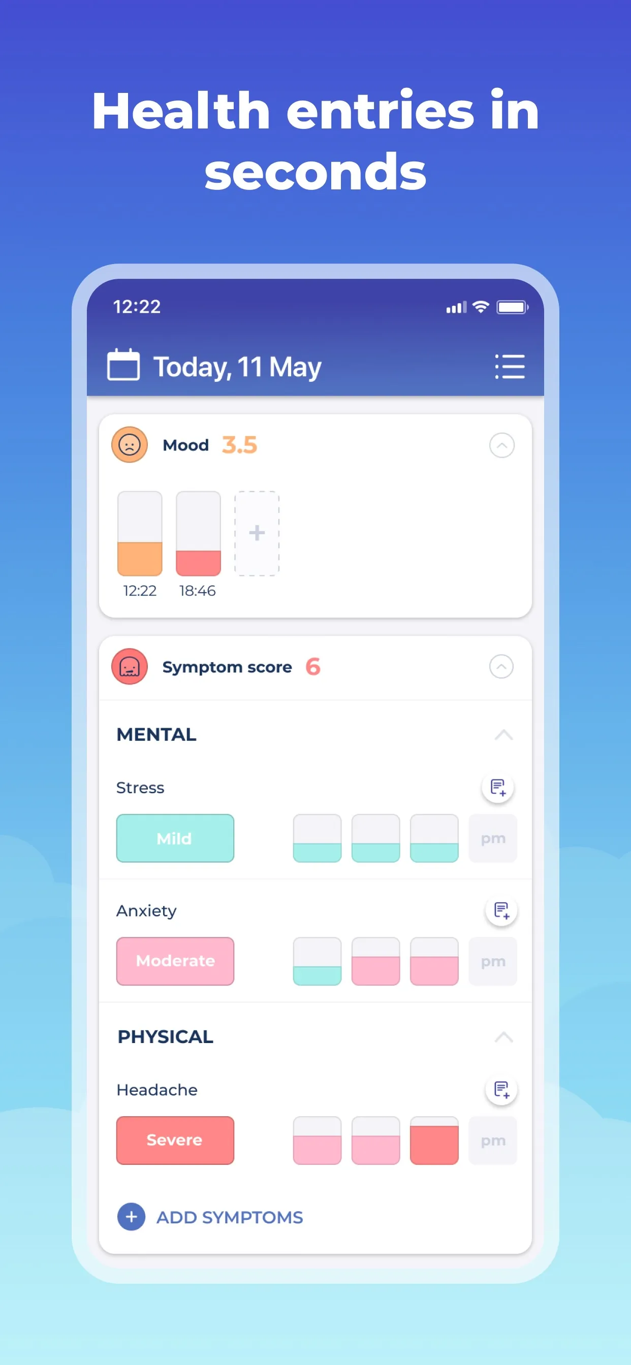 Bearable - Symptom Tracker iphone screenshot 4