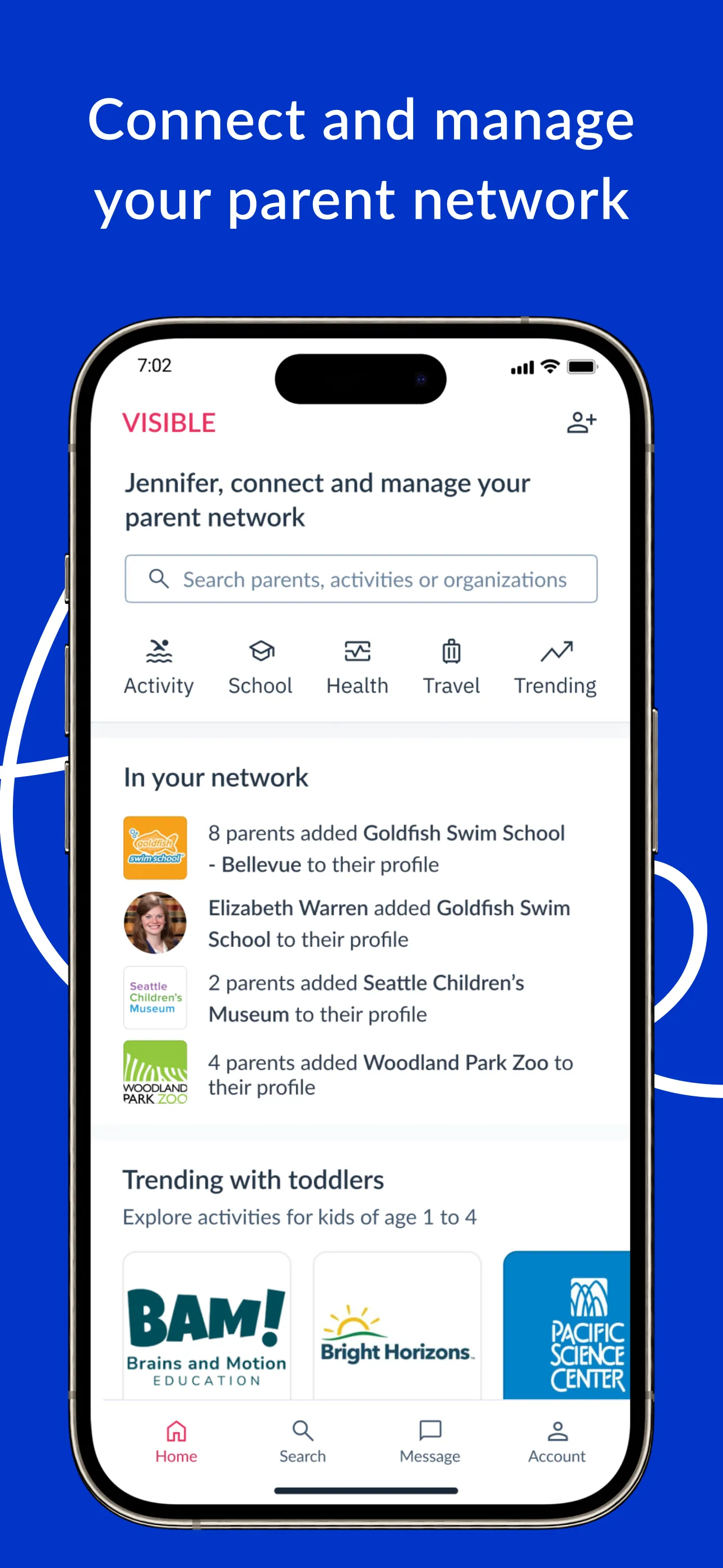 VISIBLE - The parent network iphone screenshot 1