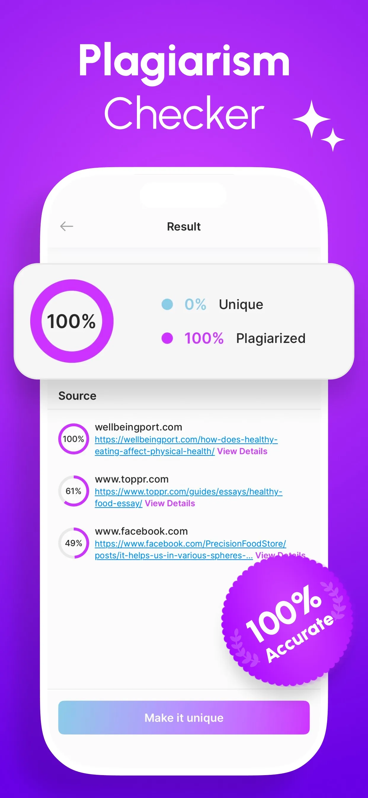 Plagiarism Checker & AI Detect iphone screenshot 2