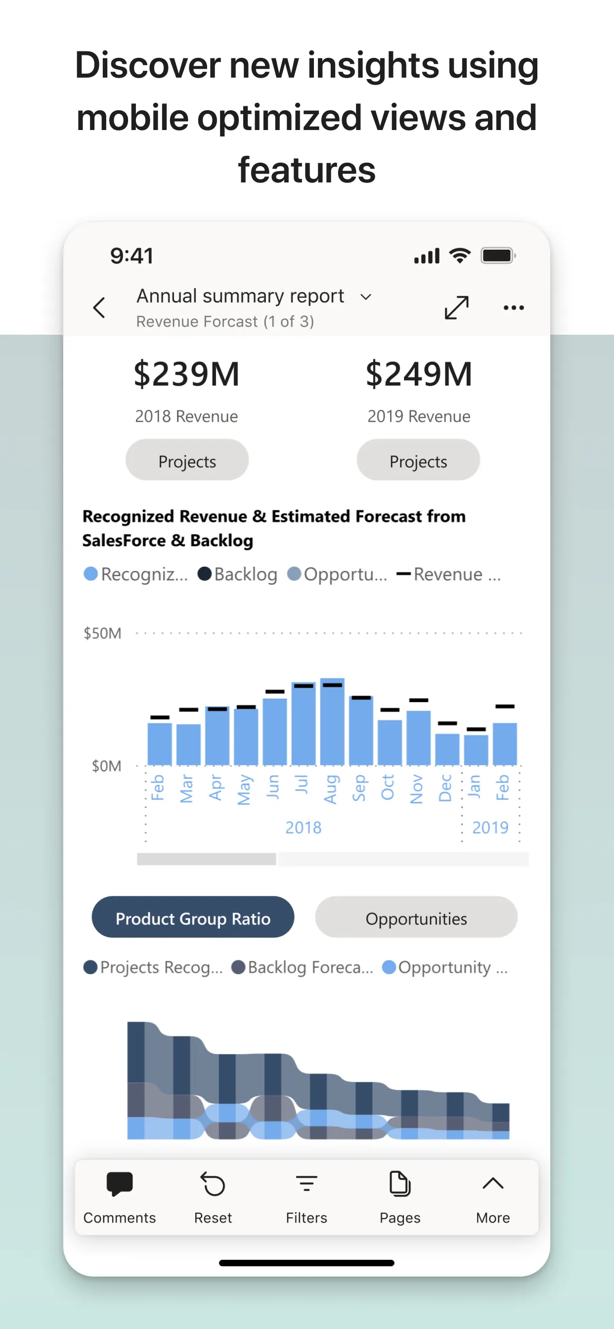 Microsoft Power BI iphone screenshot 2