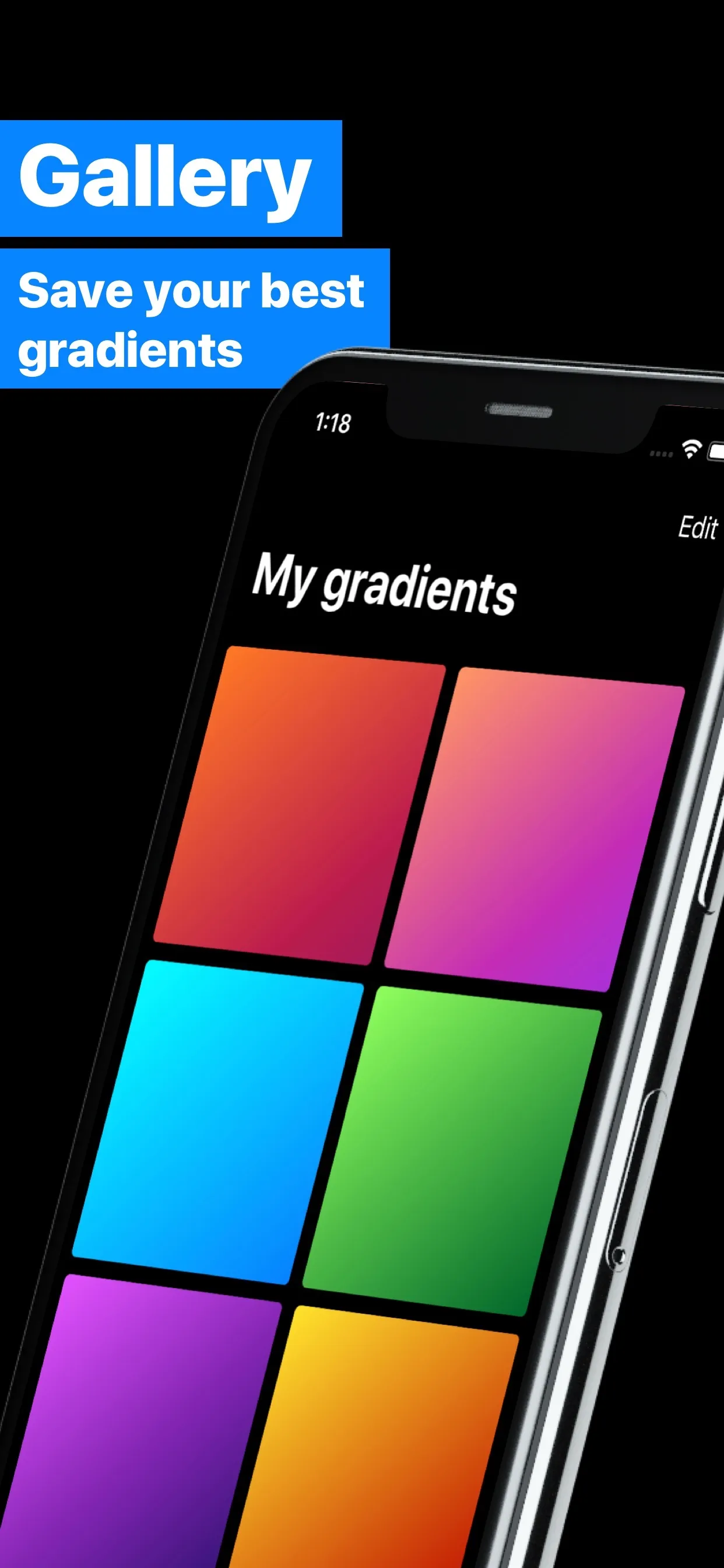 Gradients Maker Design Tool HD iphone screenshot 3
