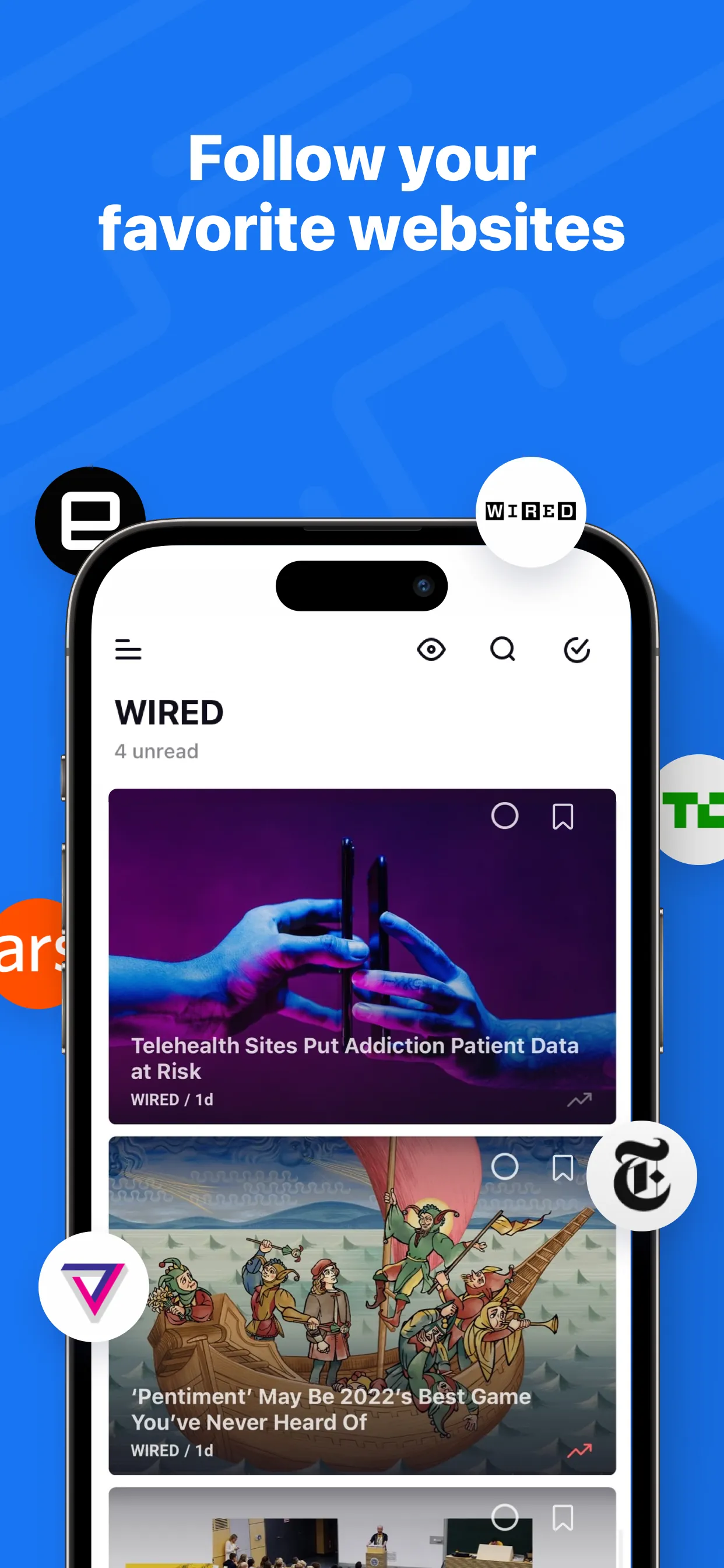 Inoreader: News & RSS reader iphone screenshot 1