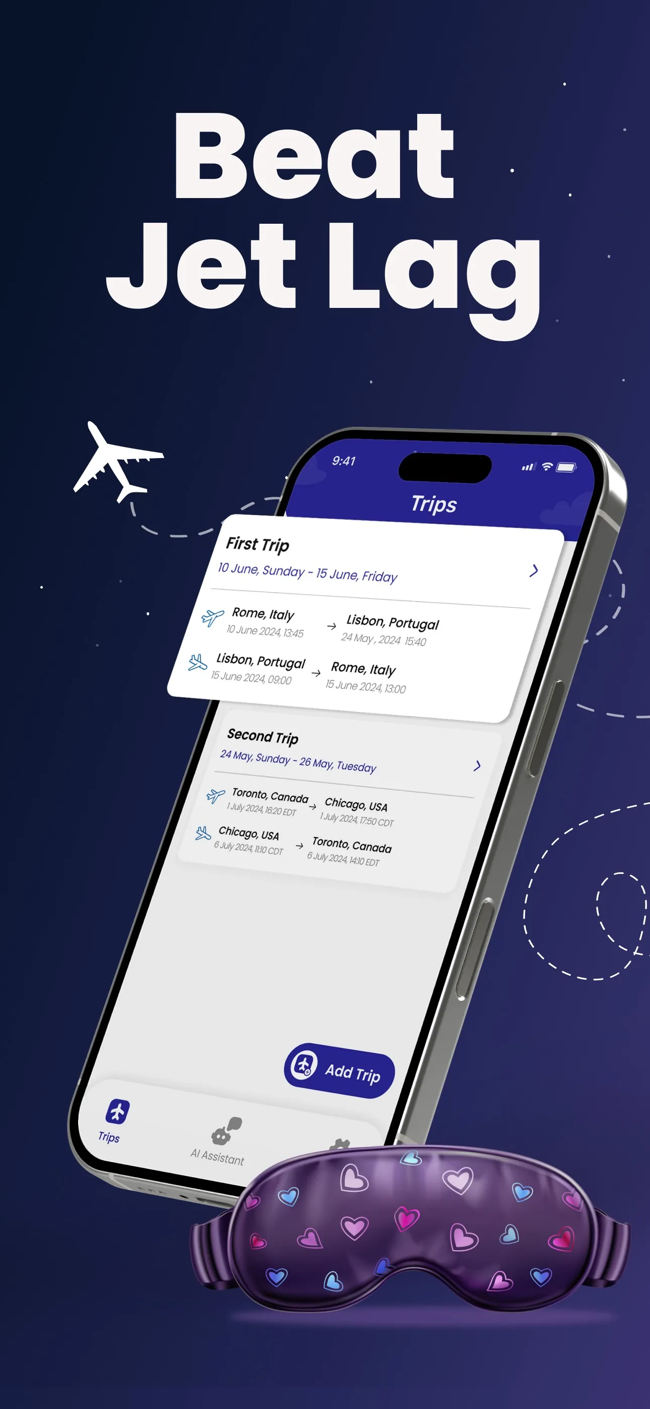 FlyWell - beat jet lag iphone screenshot 1