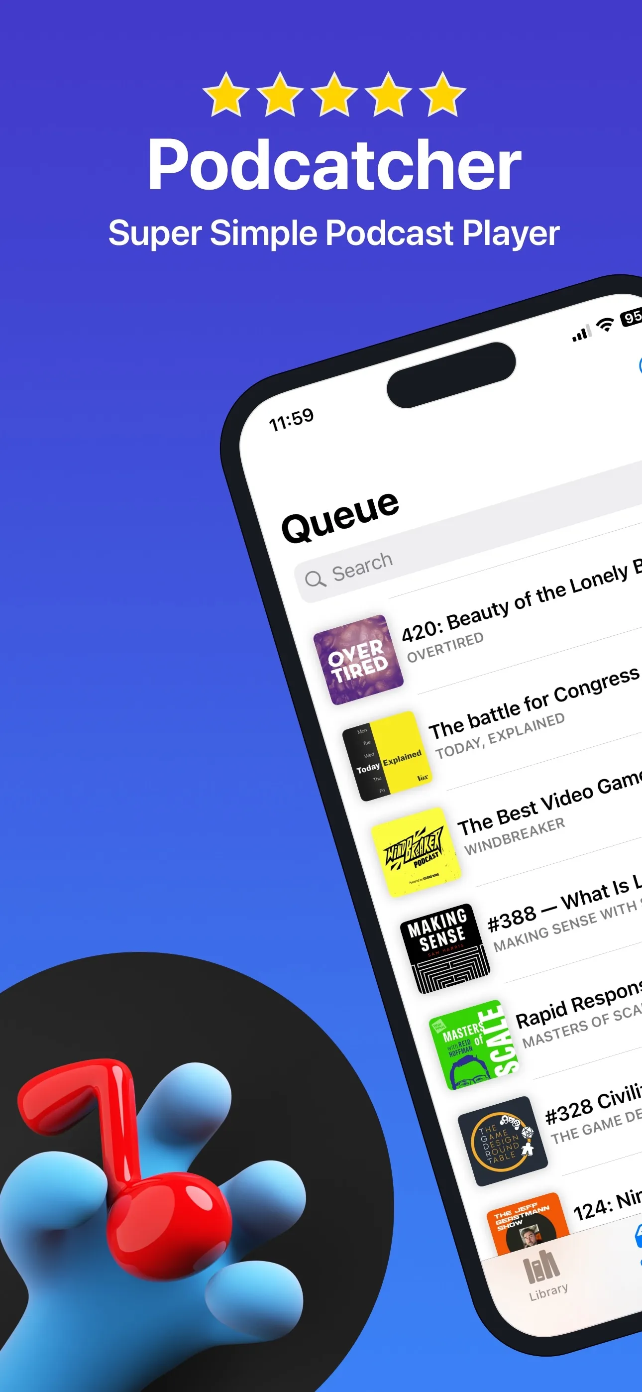 Podcatcher: Podcast App iphone screenshot 1
