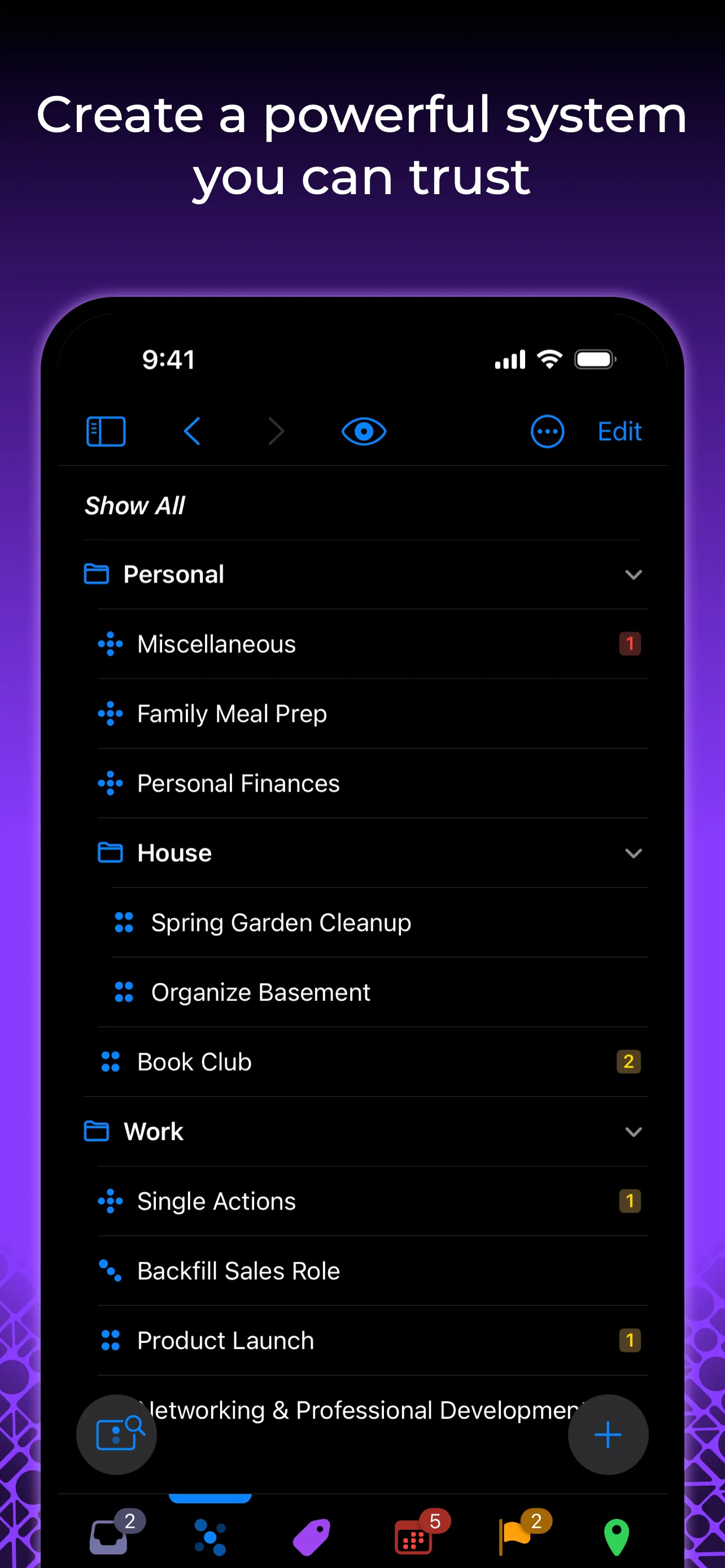 OmniFocus 4 iphone screenshot 3