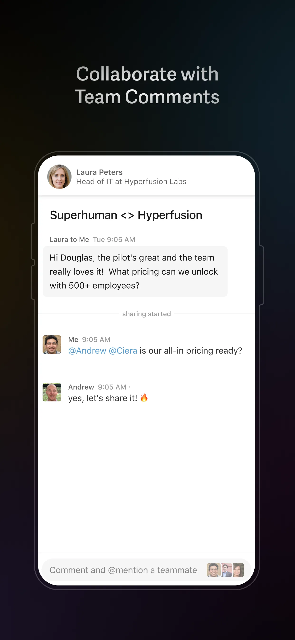 Superhuman Mail iphone screenshot 4