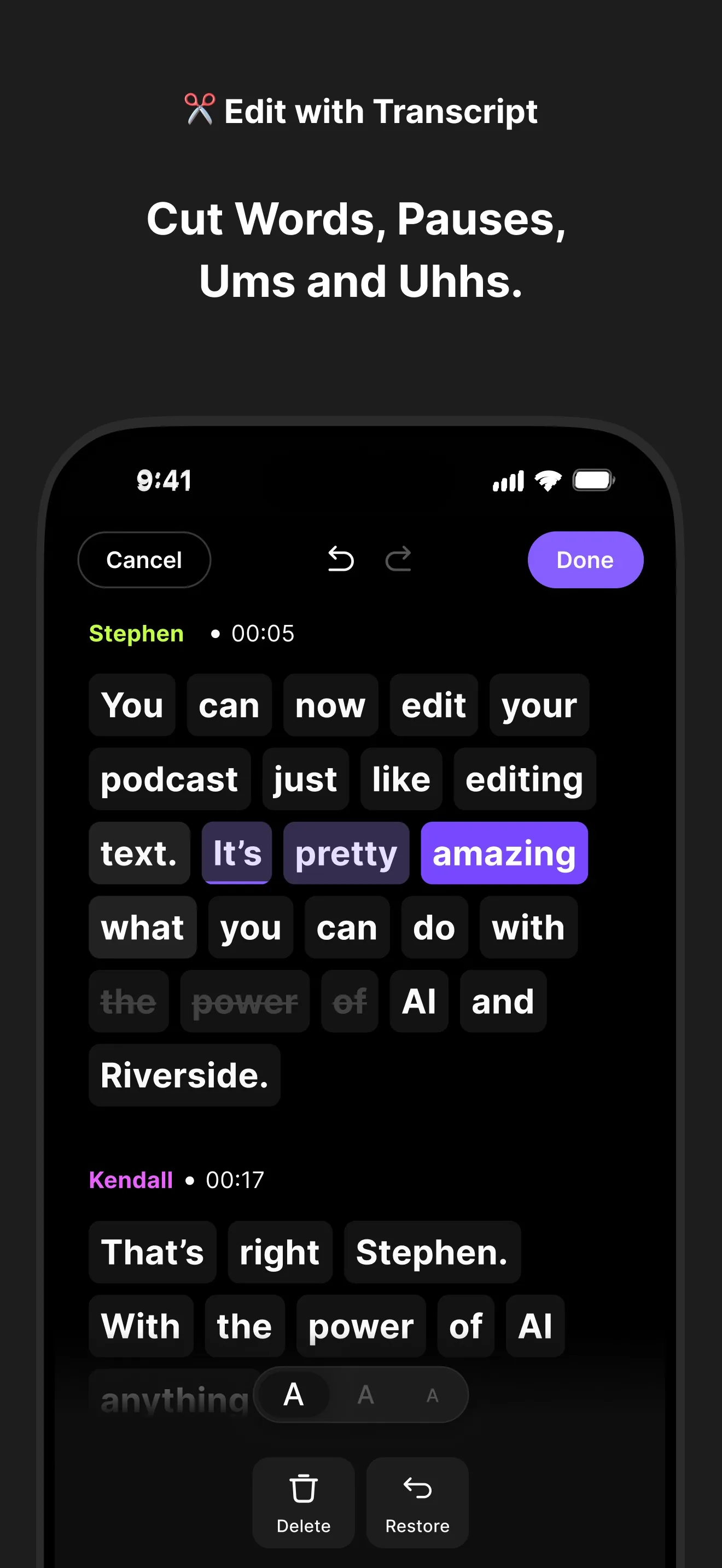 Riverside Podcast Video Studio iphone screenshot 5