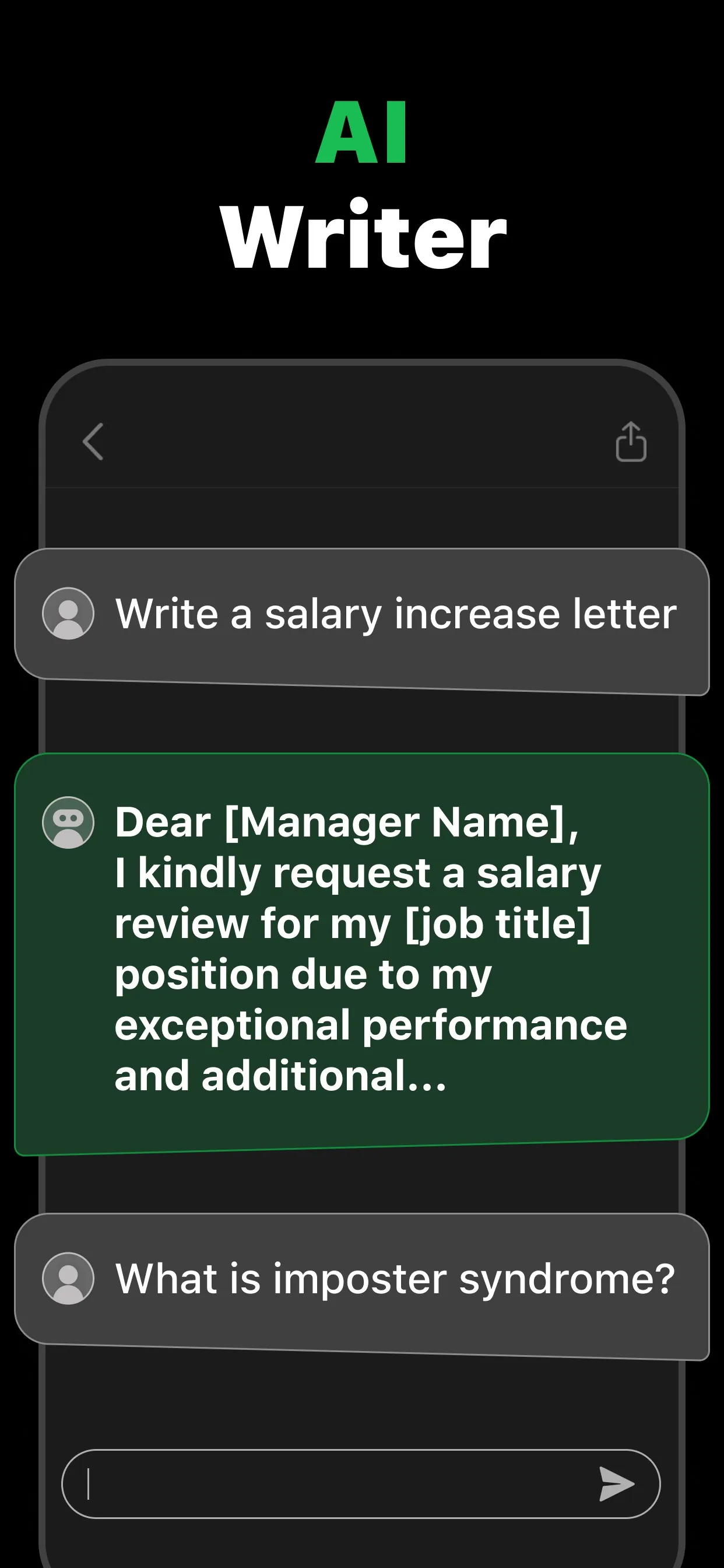 Chat AI: Personal Assistant iphone screenshot 2