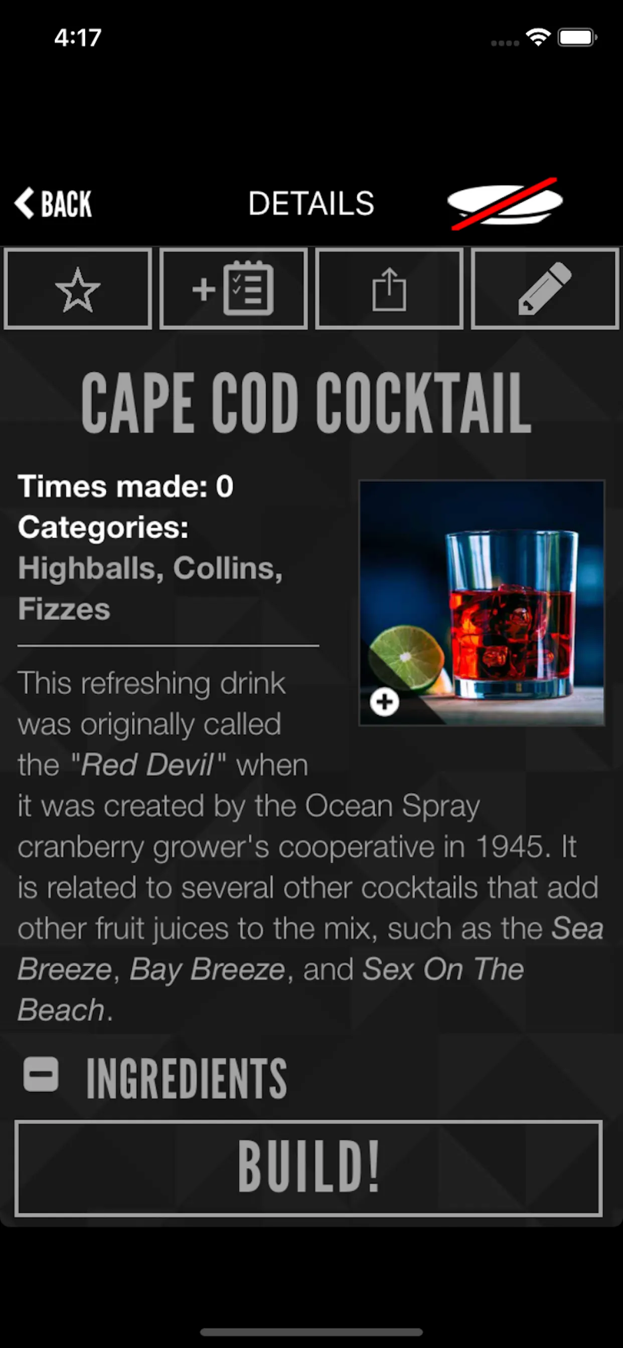 Perfect Drink iphone screenshot 3