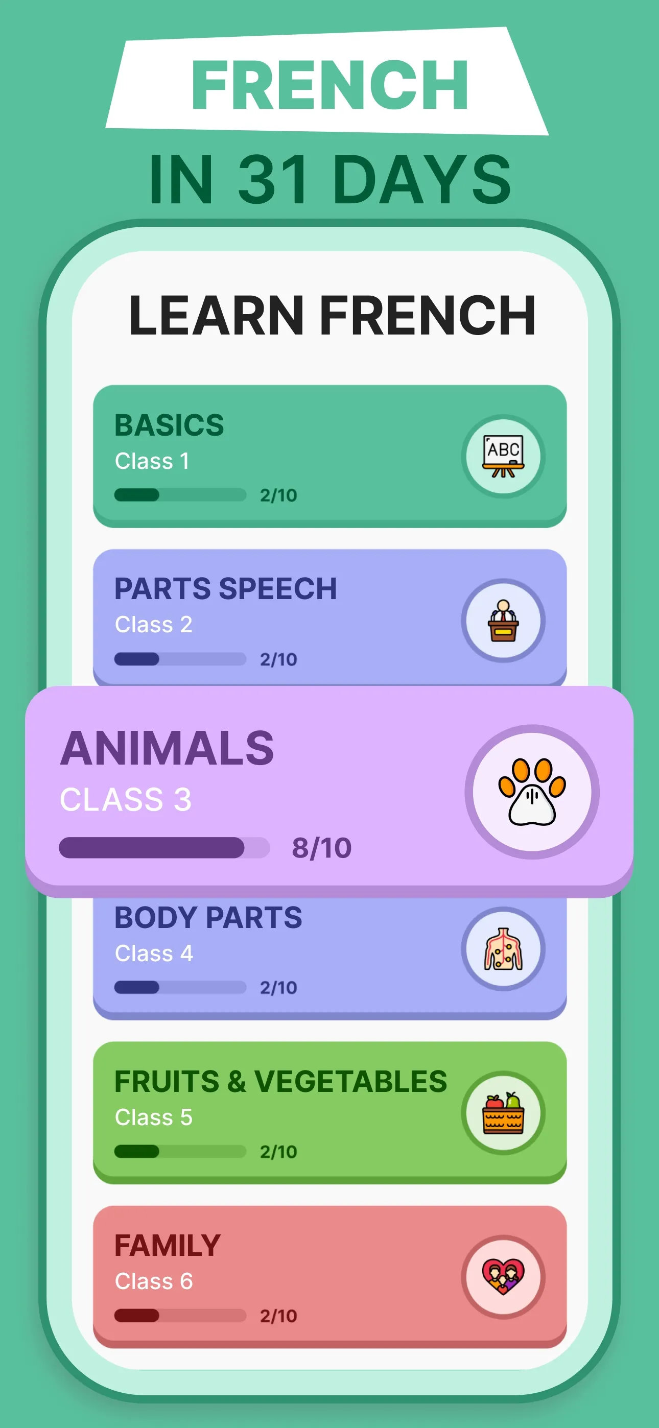 Learn French for Beginners. iphone screenshot 1