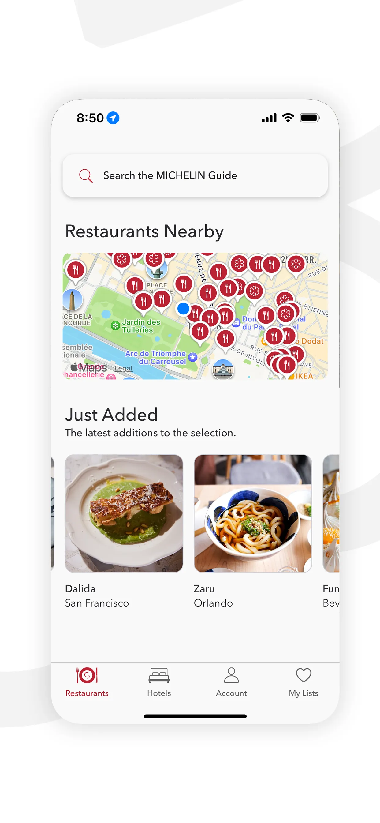 The MICHELIN Guide iphone screenshot 1