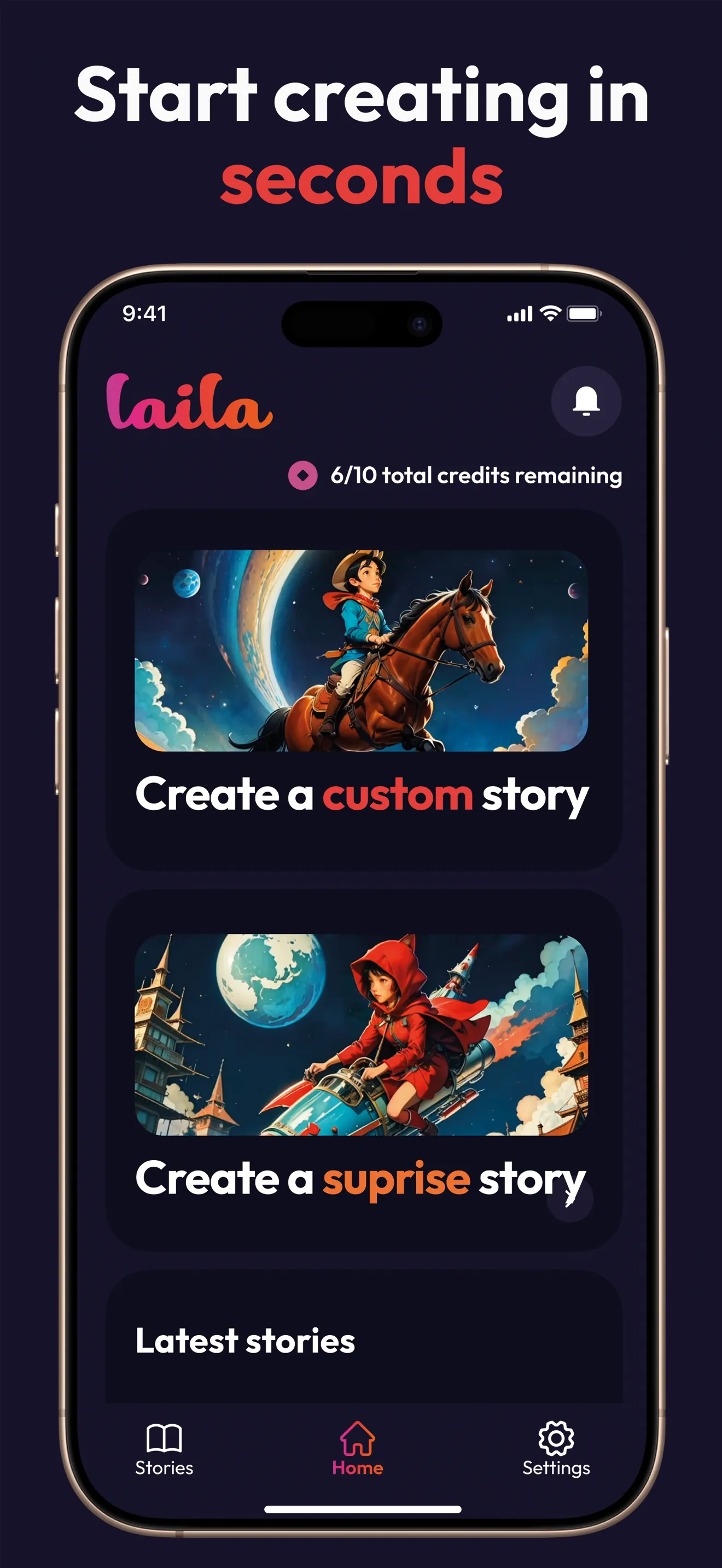 Laila: AI-Powered Storytelling iphone screenshot 2