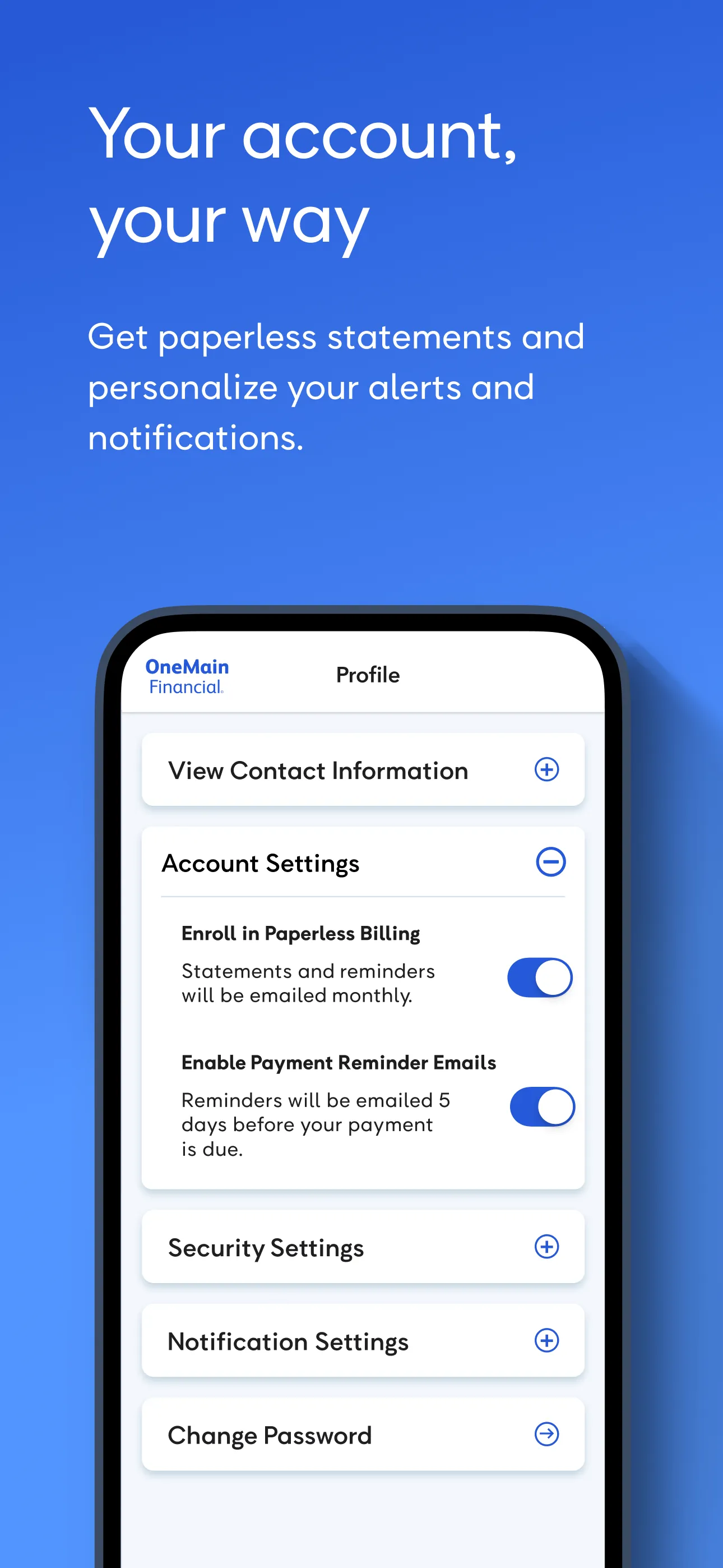 OneMain iphone screenshot 5