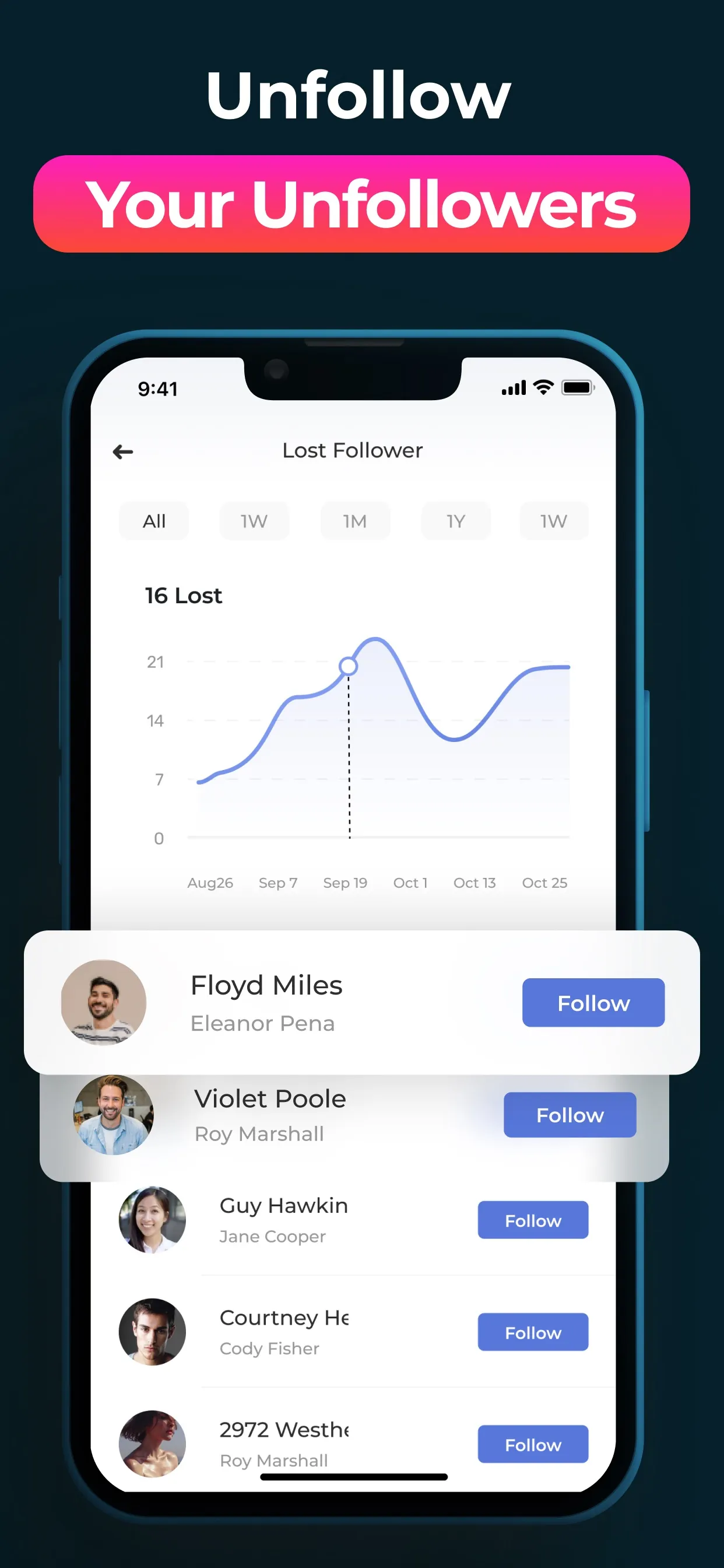 Followers Insights tracker iphone screenshot 2