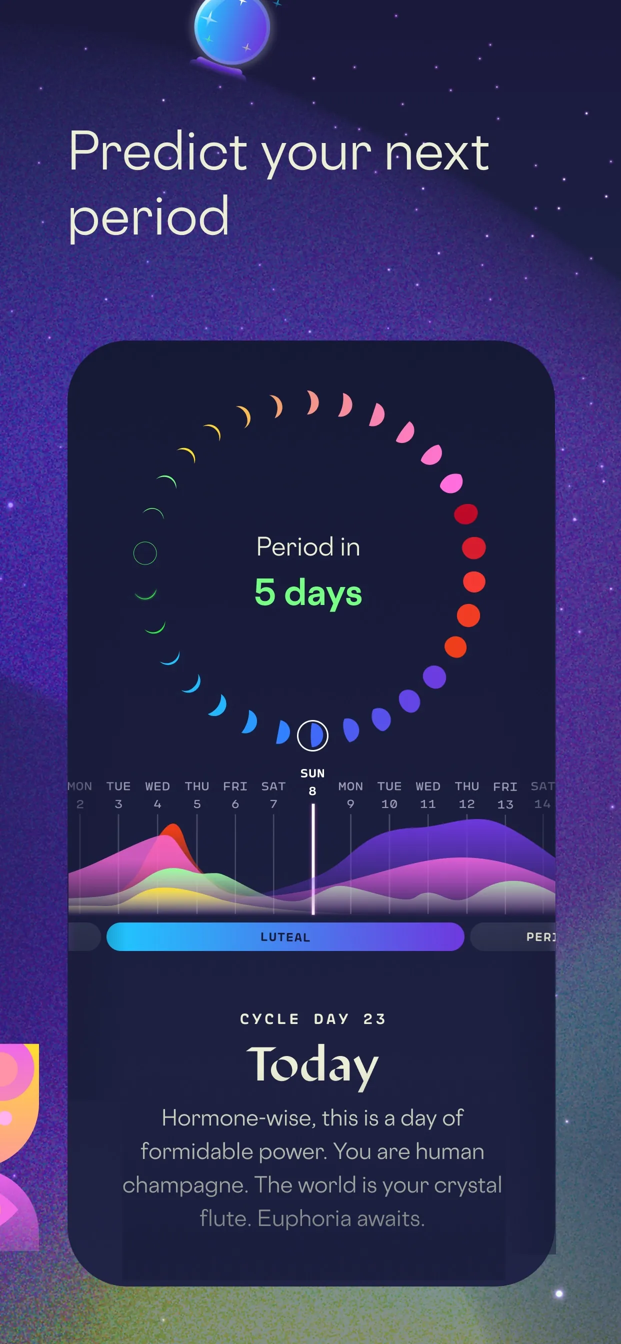 Stardust: Period & Pregnancy iphone screenshot 2