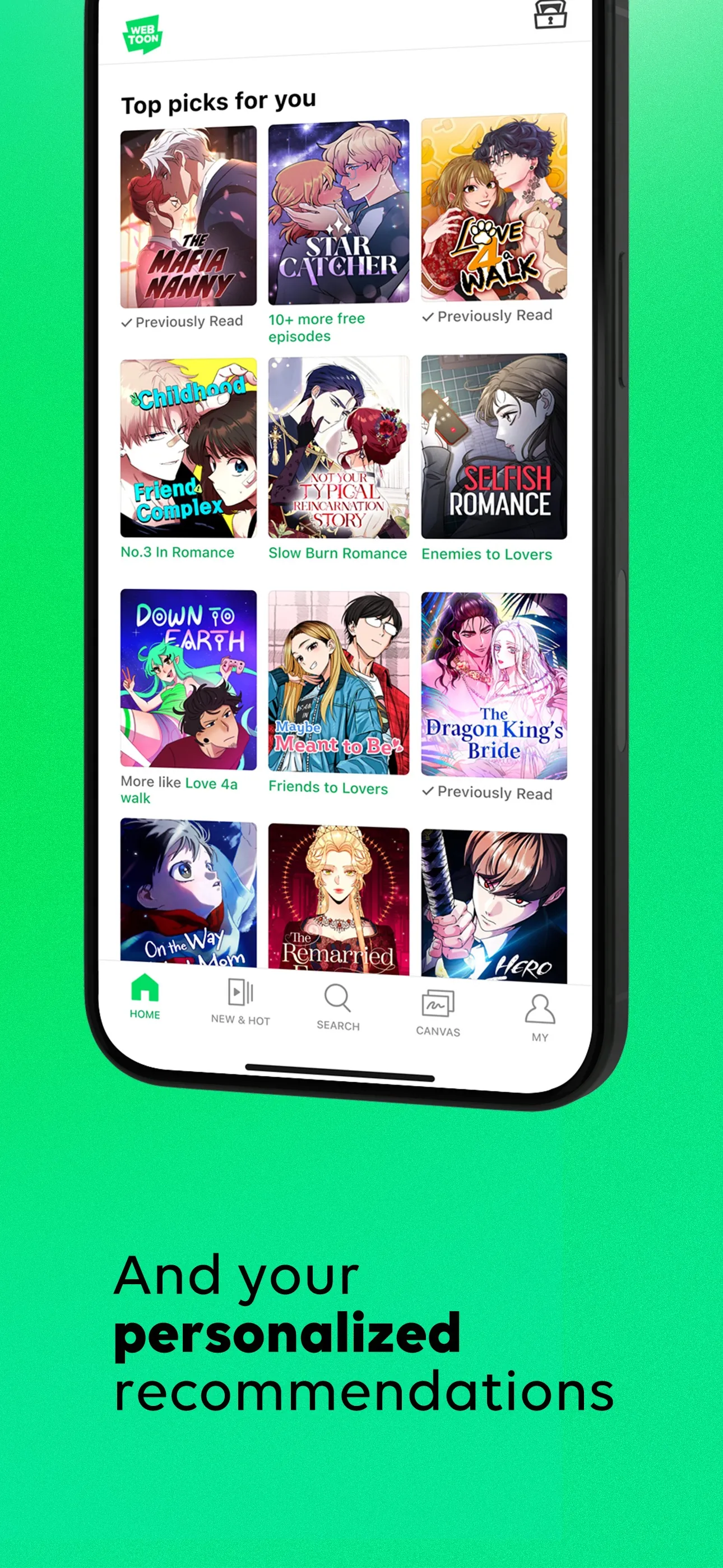 WEBTOON: Manga, Comics, Manhwa iphone screenshot 7