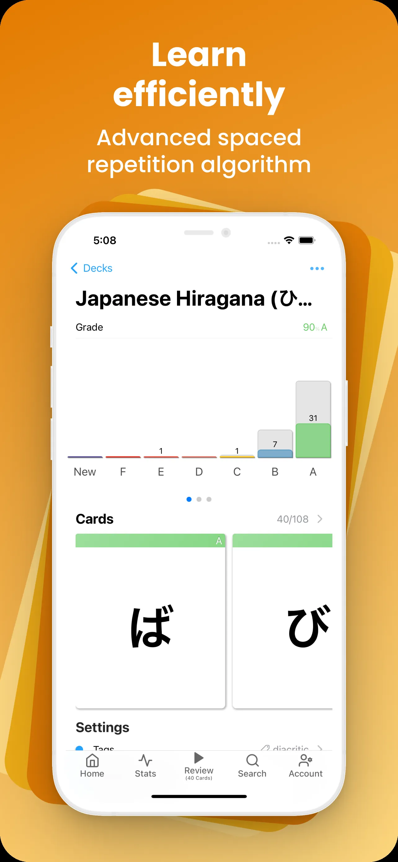 AnkiApp Flashcards iphone screenshot 5