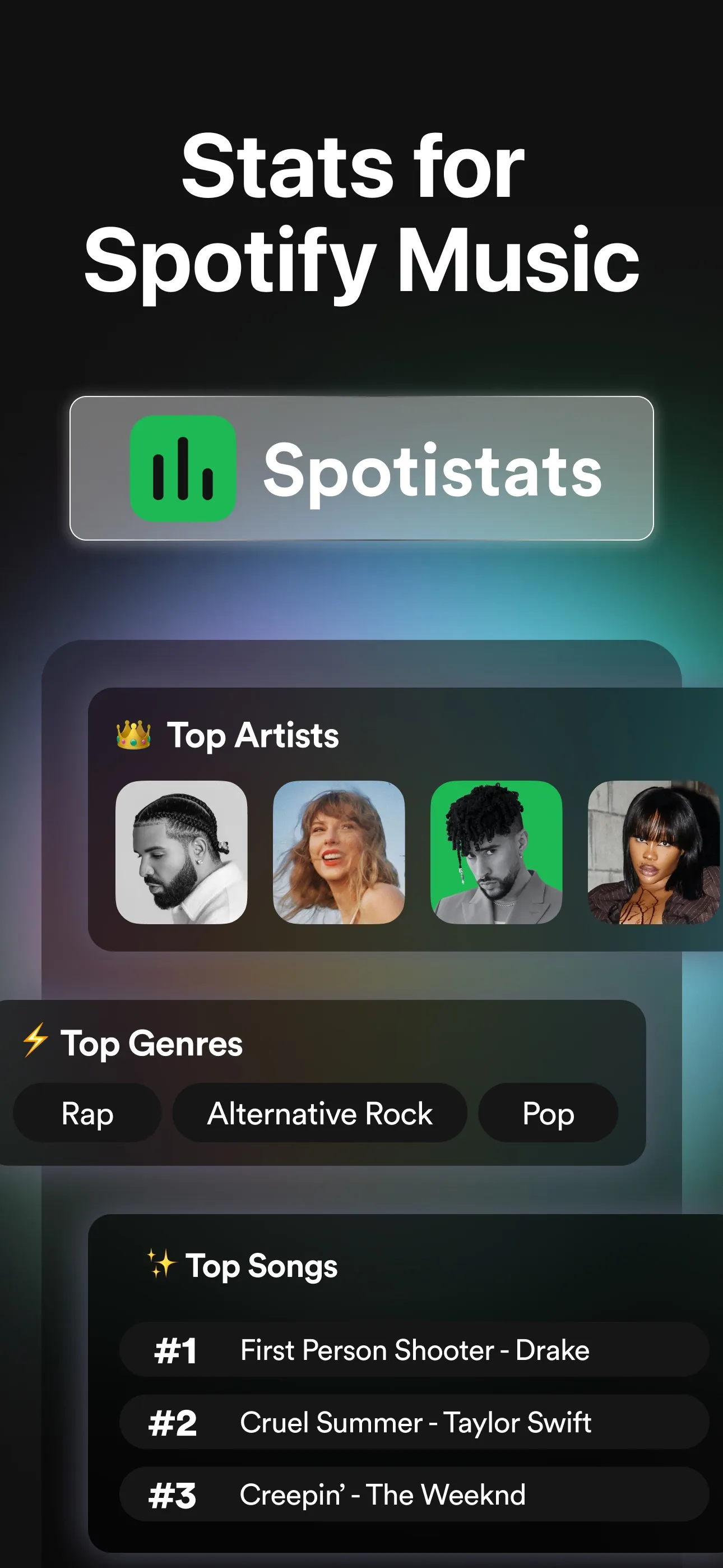 must.fm for Spotify Stats iphone screenshot 2