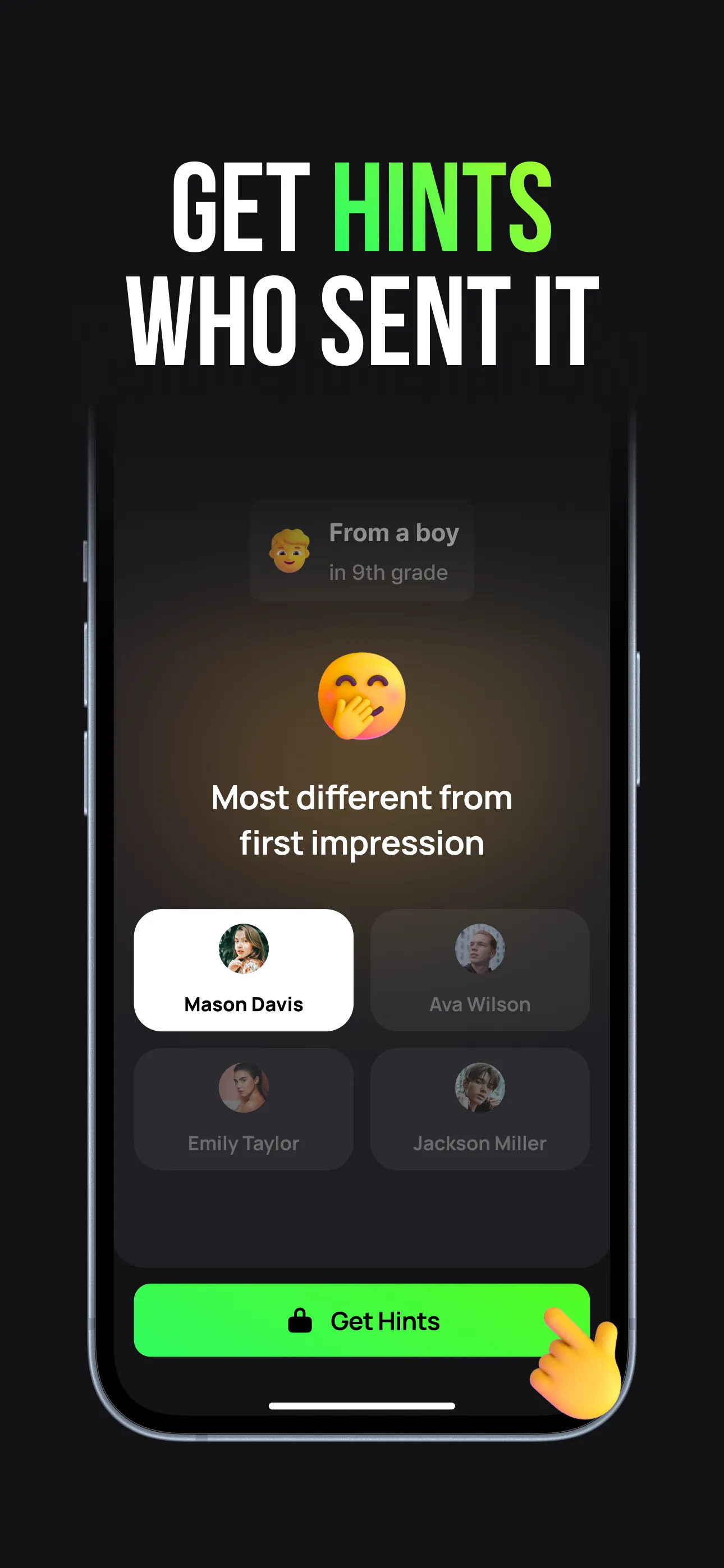 Peek: Secret Compliment iphone screenshot 2