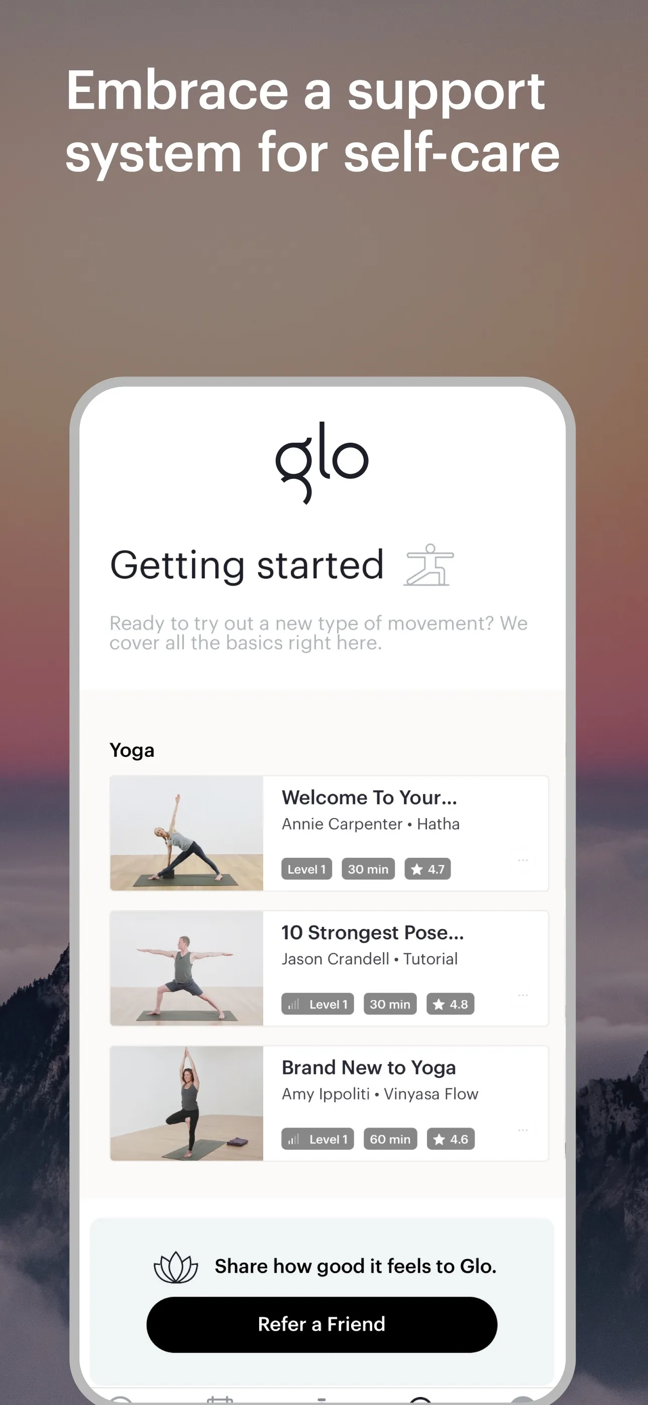 Glo | Yoga and Meditation App iphone screenshot 9